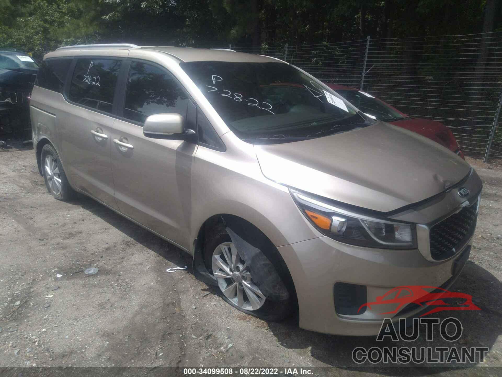 KIA SEDONA 2016 - KNDMB5C15G6124981