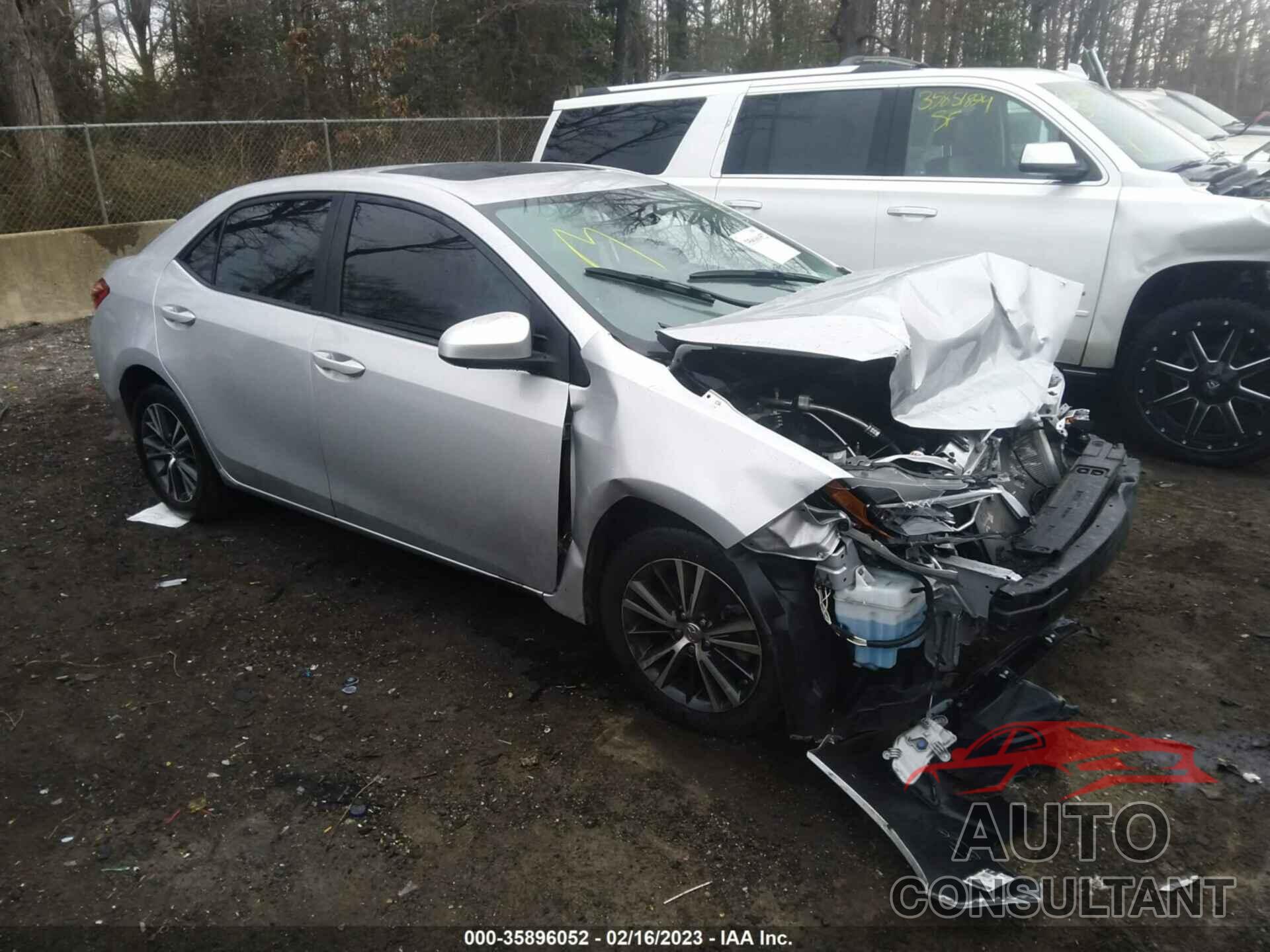 TOYOTA COROLLA 2019 - 2T1BURHE6KC190767
