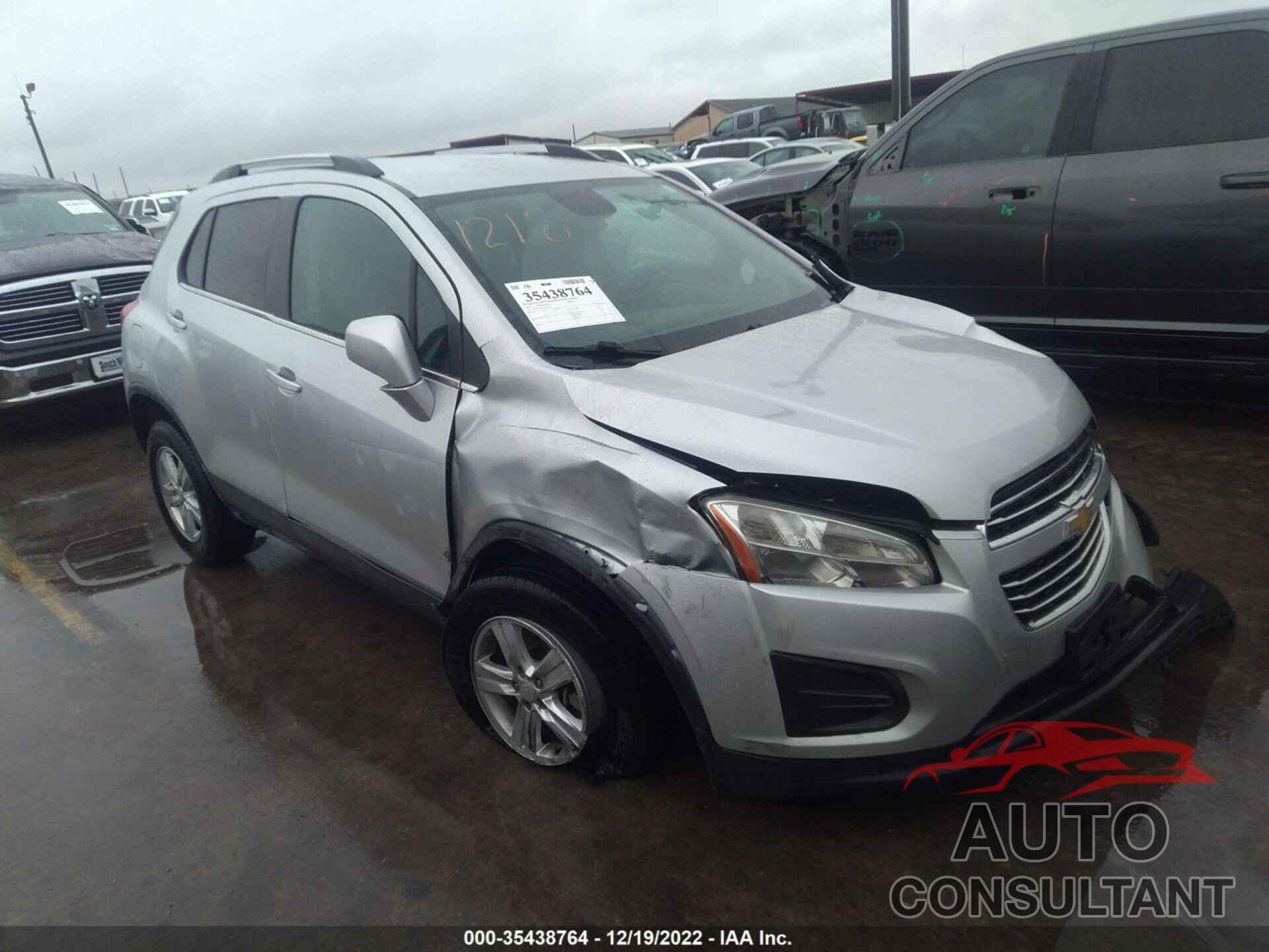 CHEVROLET TRAX 2016 - 3GNCJLSB2GL164171