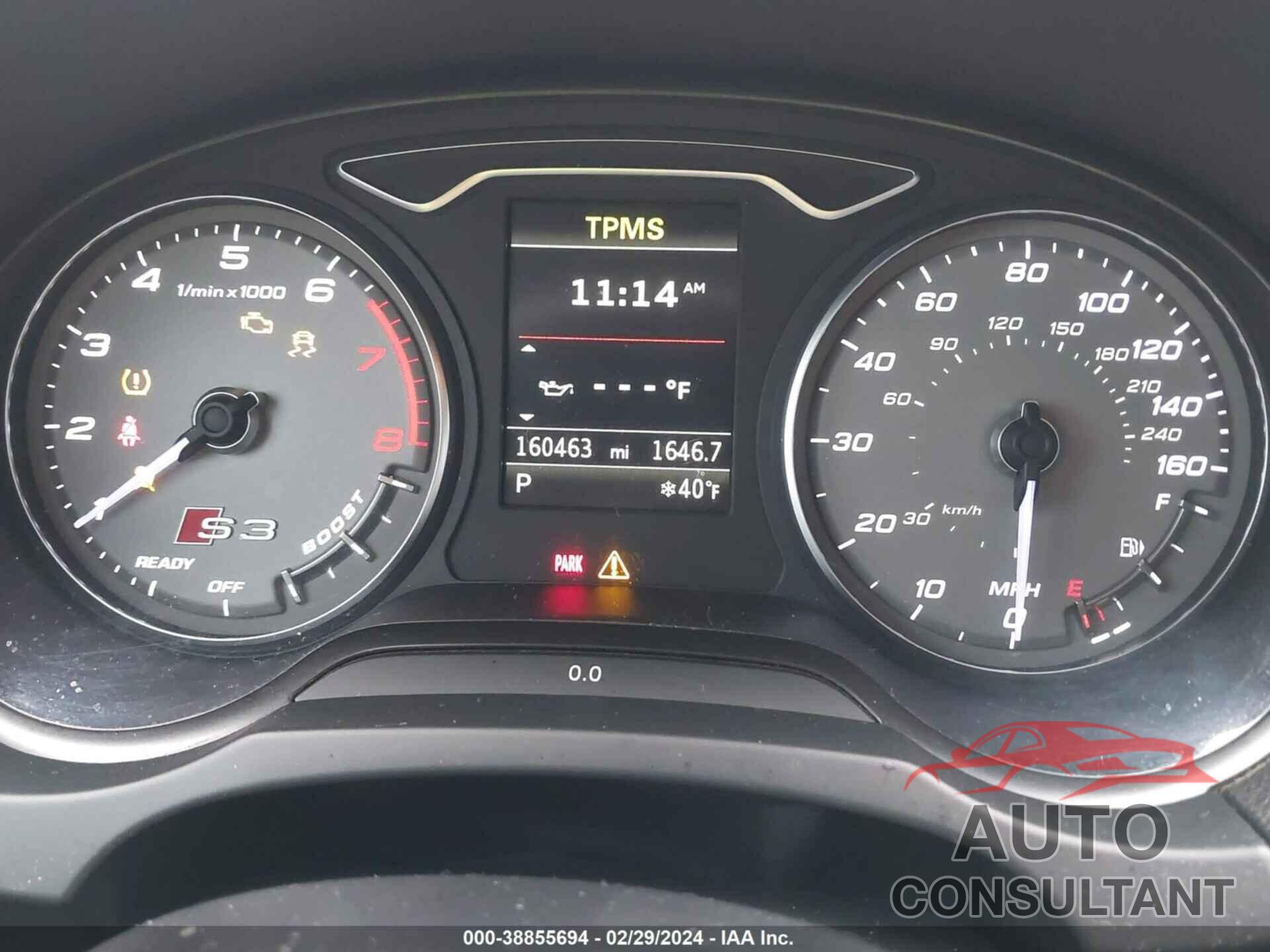 AUDI S3 2016 - WAUB1GFF2G1024974