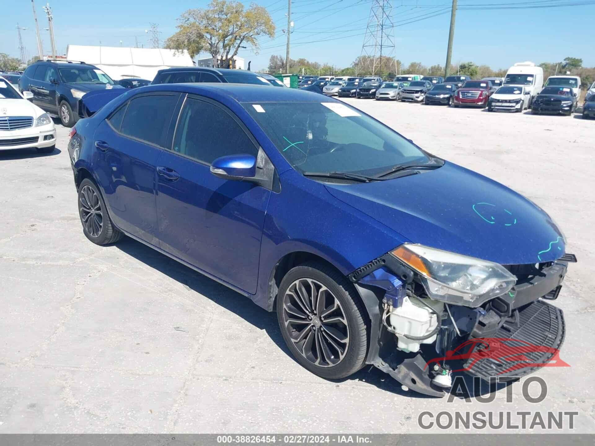 TOYOTA COROLLA 2016 - 2T1BURHE8GC720888