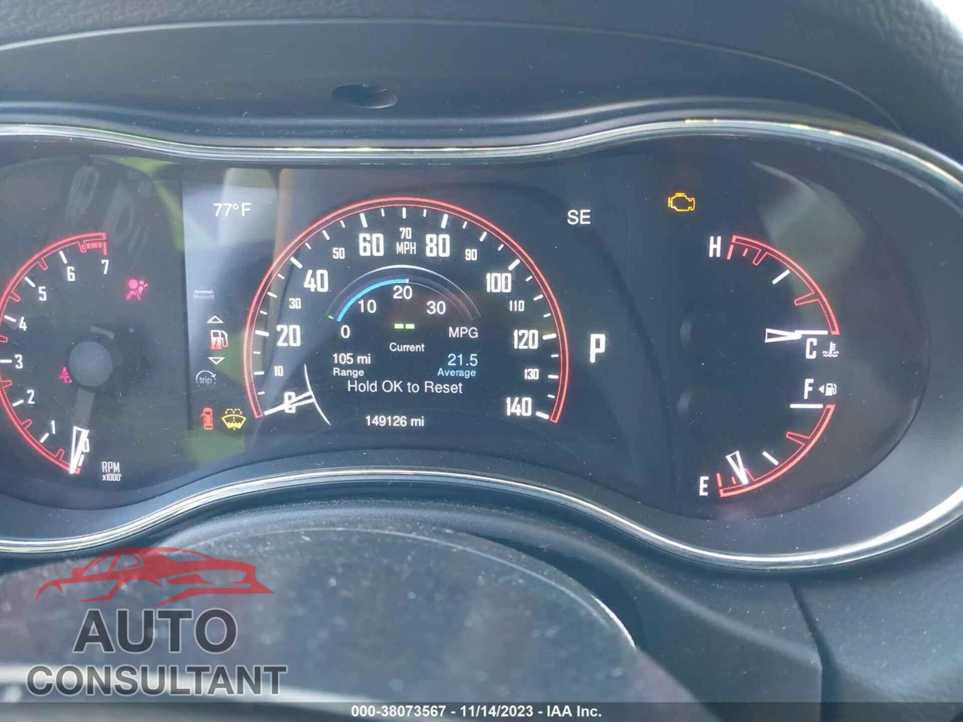 DODGE DURANGO 2015 - 1C4RDJEG9FC816901