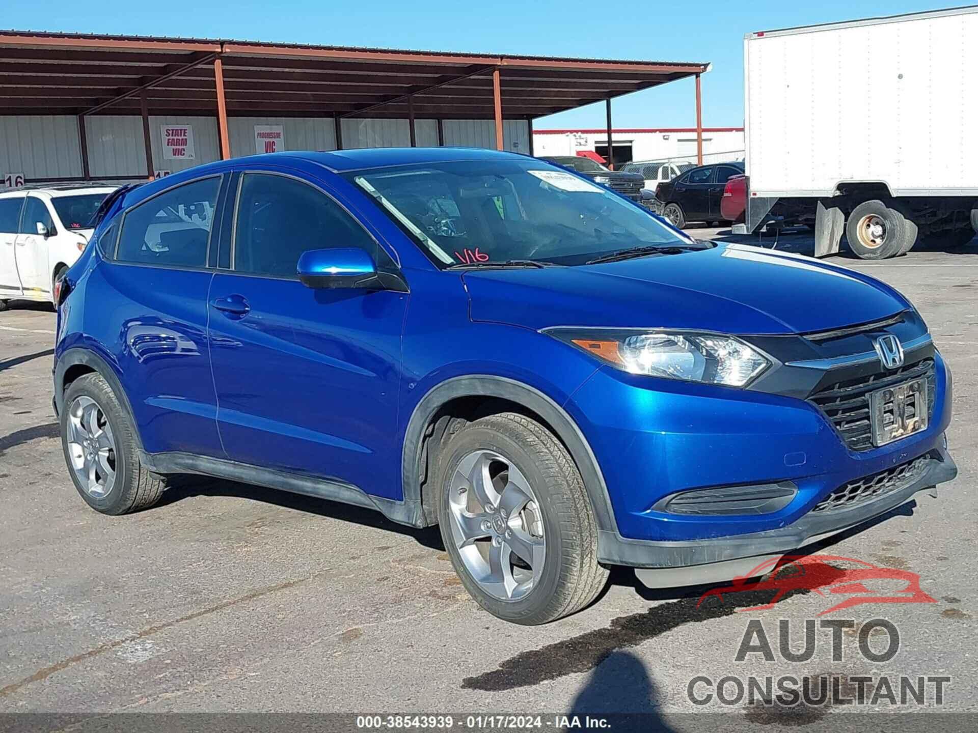 HONDA HR-V 2018 - 3CZRU6H37JG726362