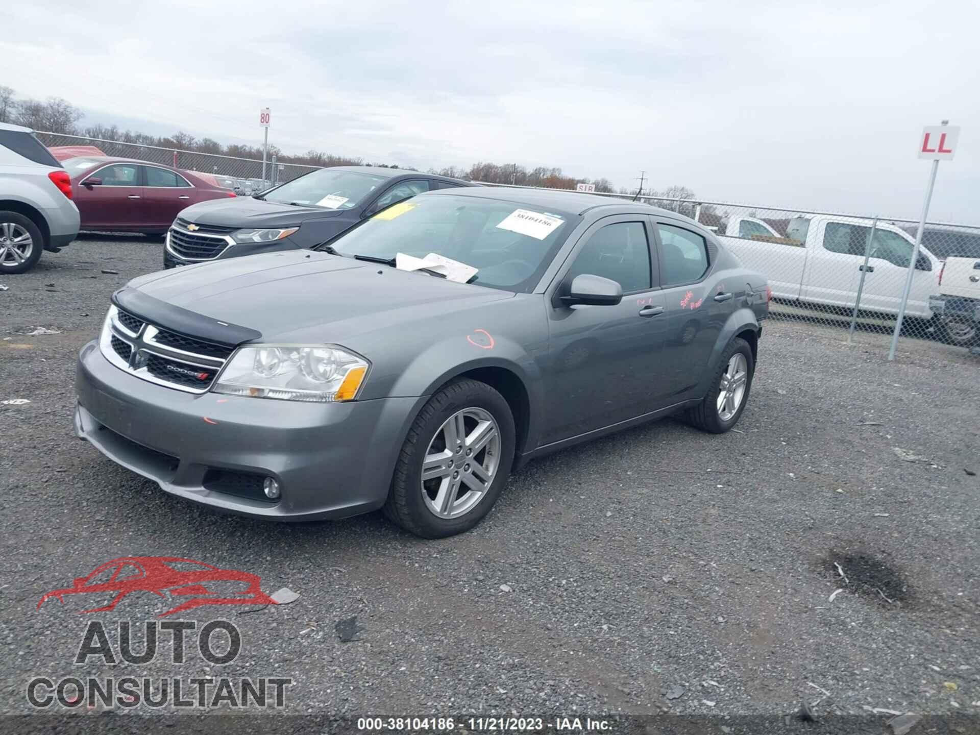 DODGE AVENGER 2013 - 1C3CDZCB6DN568480