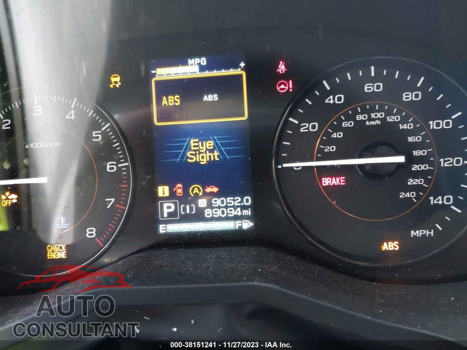 SUBARU CROSSTREK 2021 - JF2GTABC8M8303782
