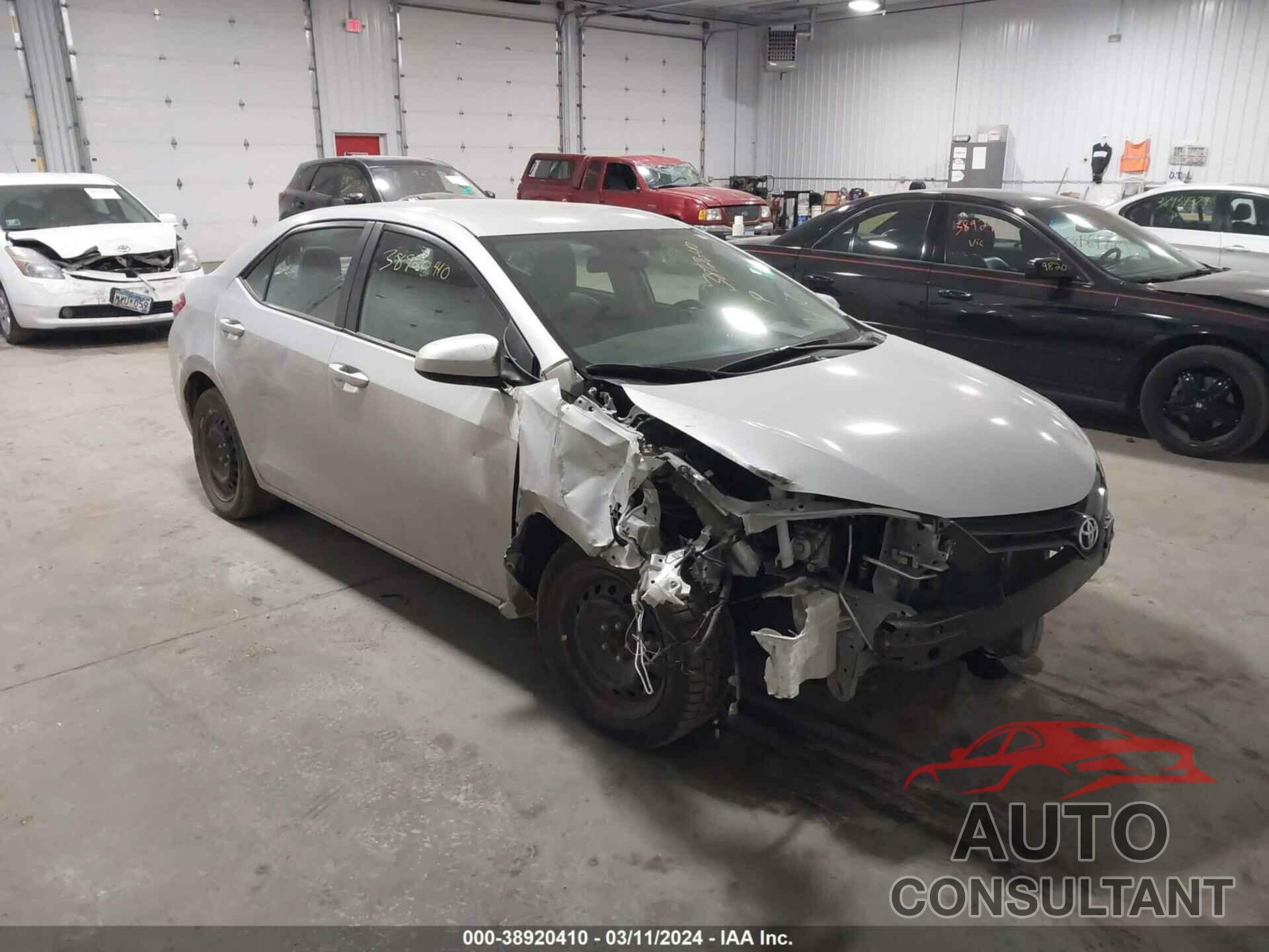 TOYOTA COROLLA 2016 - 2T1BURHE4GC611389
