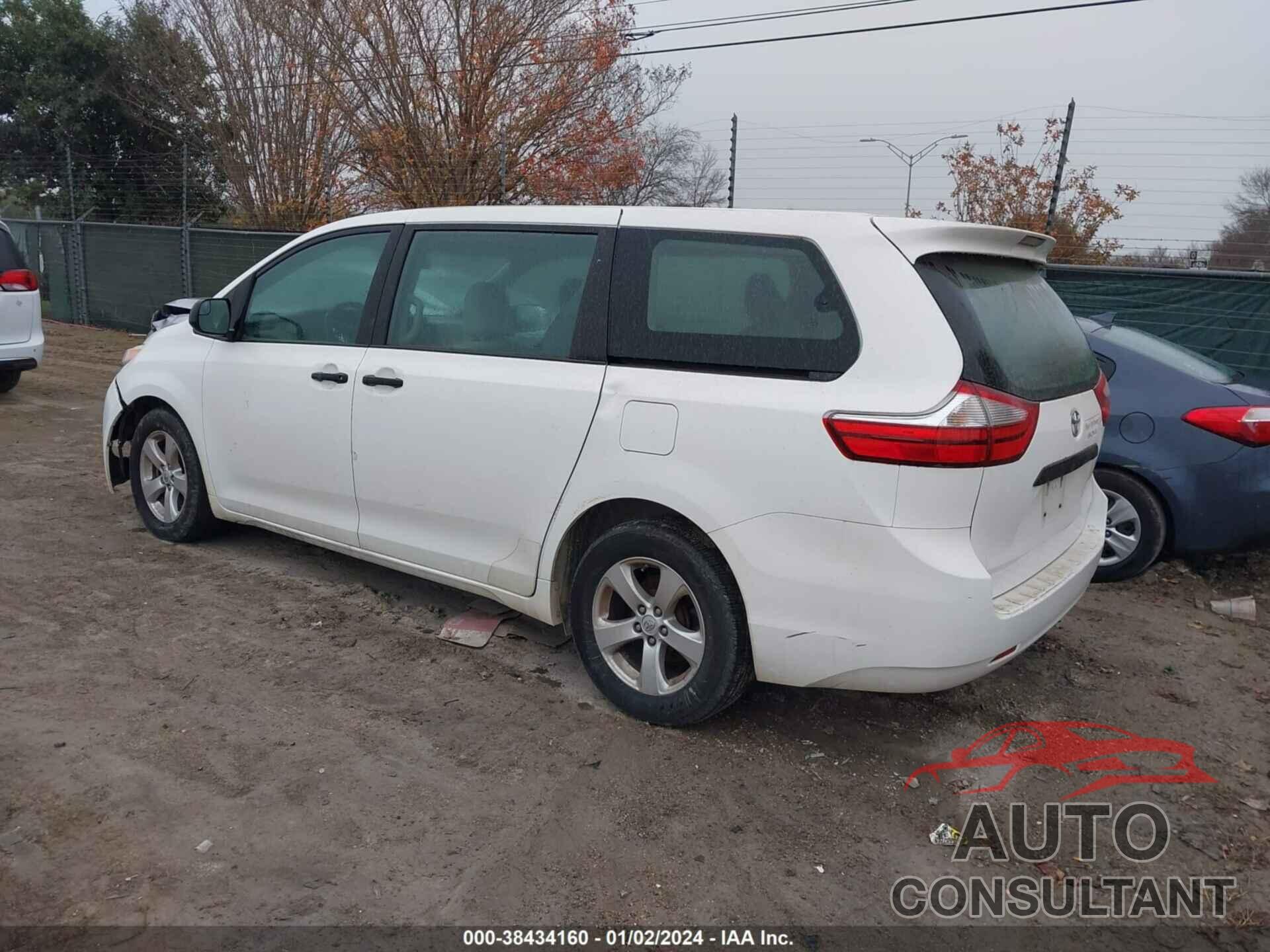 TOYOTA SIENNA 2017 - 5TDZZ3DC0HS843918