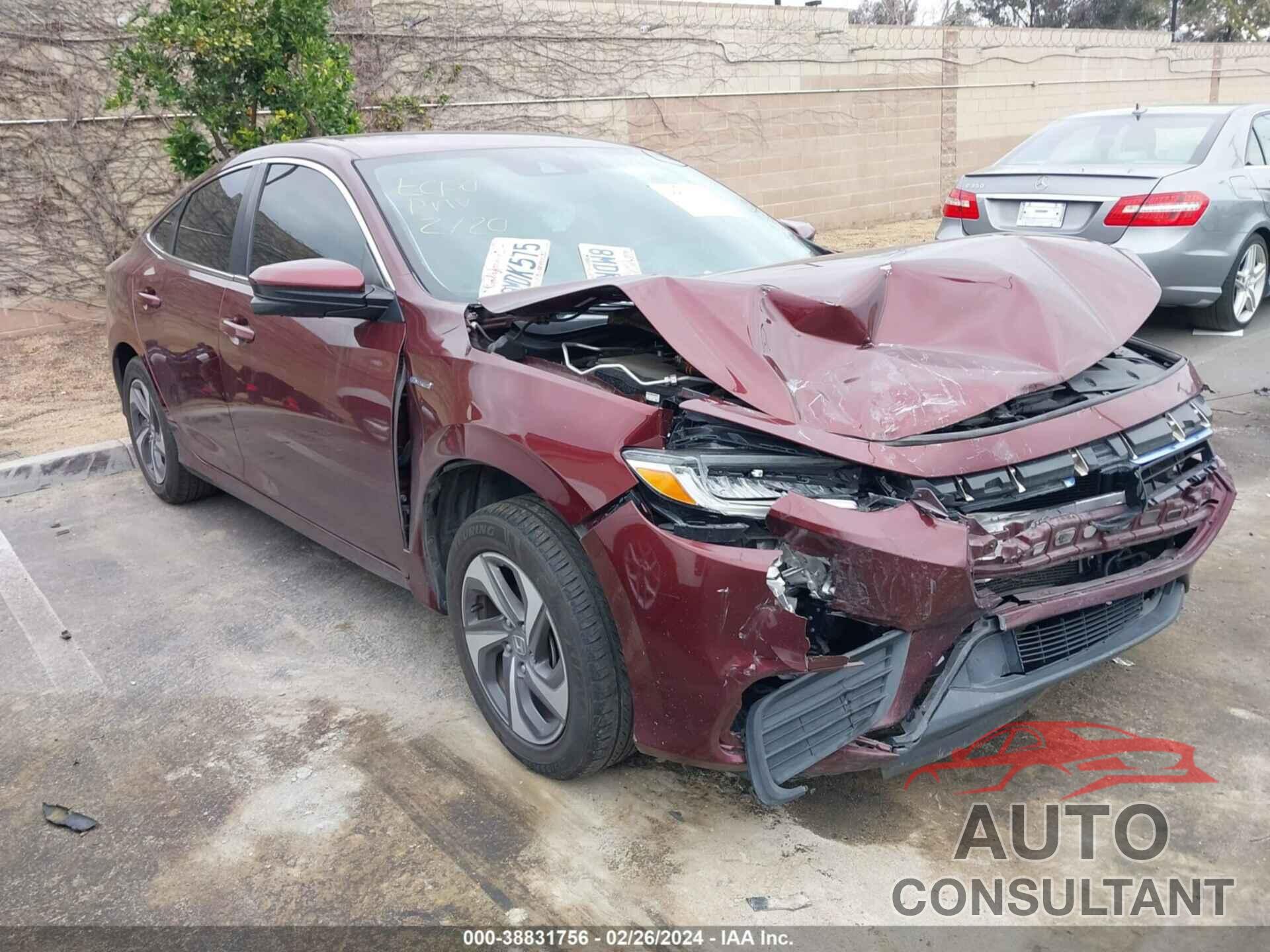 HONDA INSIGHT 2020 - 19XZE4F52LE000502