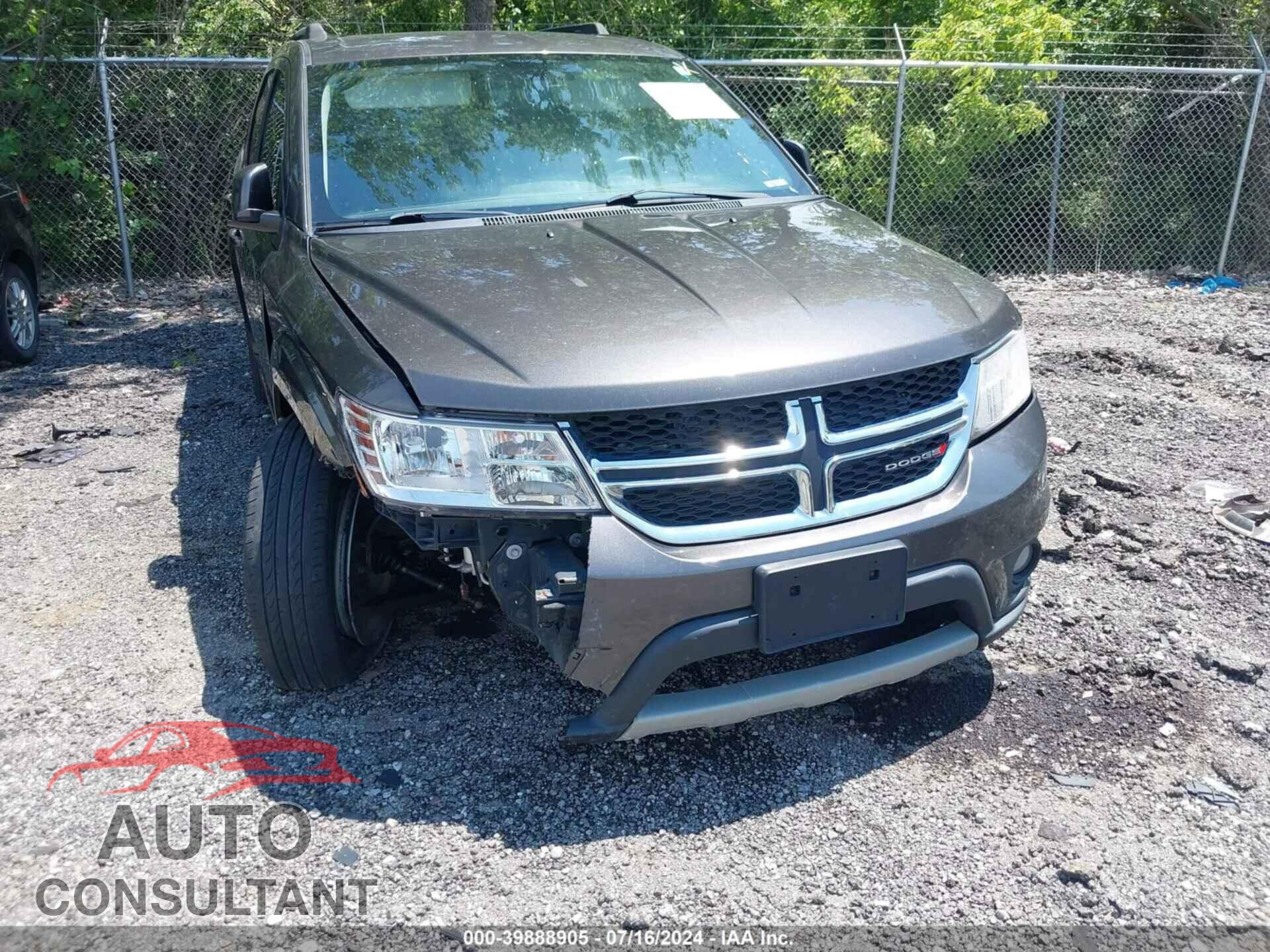 DODGE JOURNEY 2017 - 3C4PDCBG8HT643807