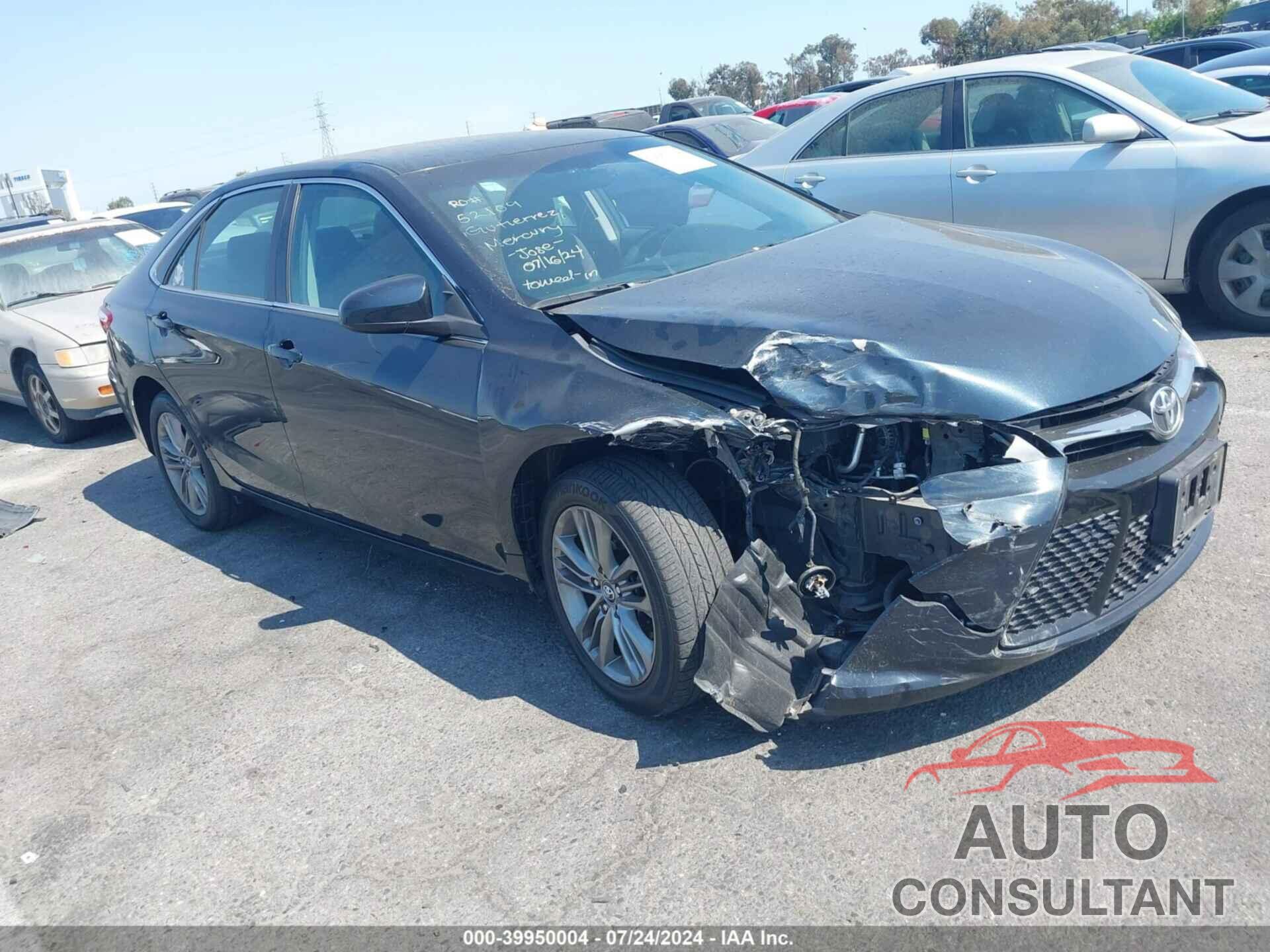 TOYOTA CAMRY 2017 - 4T1BF1FK1HU353403