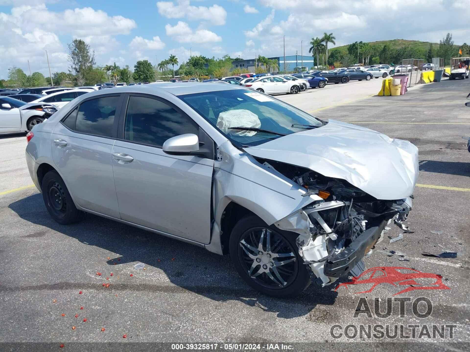 TOYOTA COROLLA 2018 - 2T1BURHEXJC027277