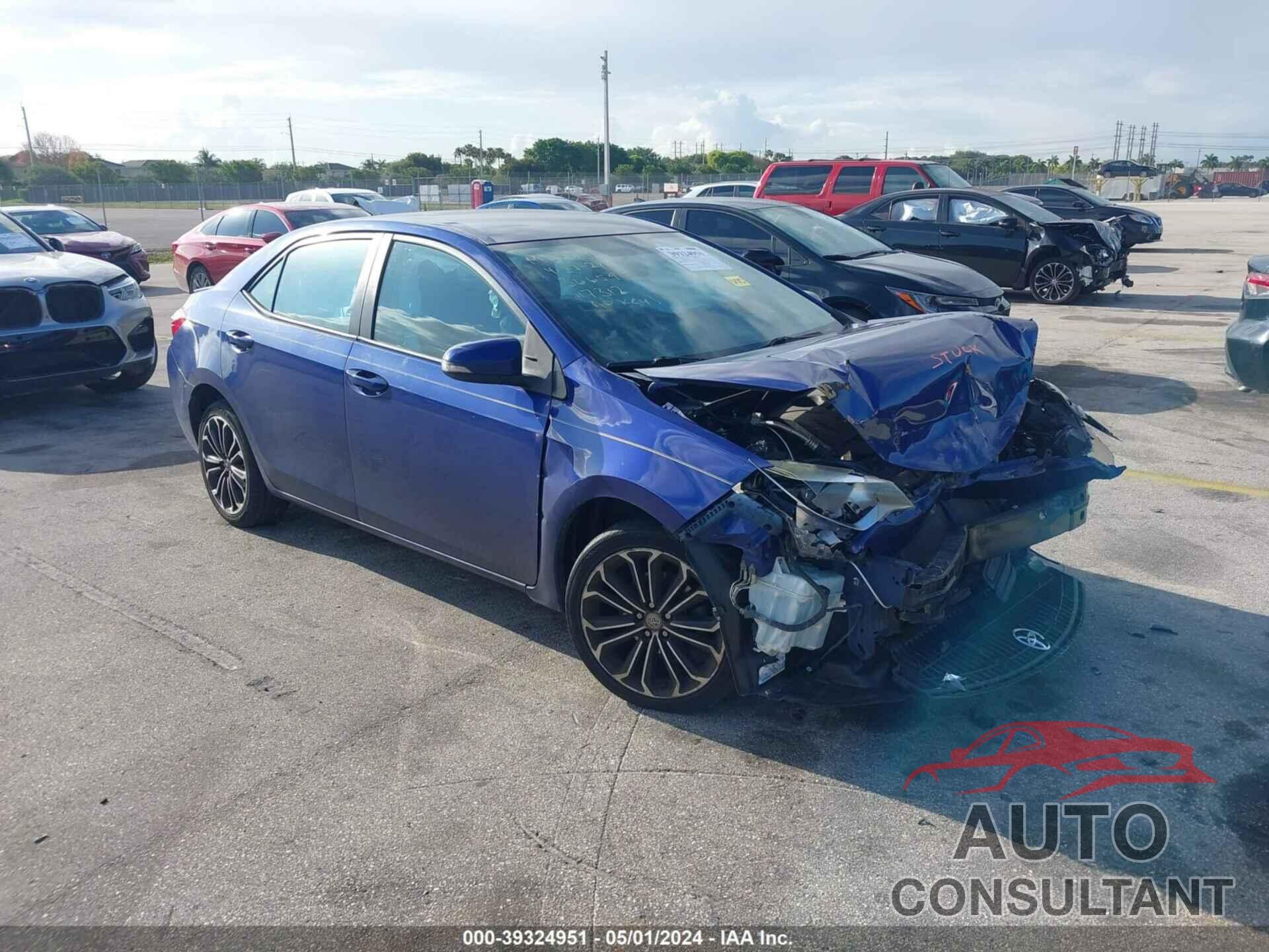 TOYOTA COROLLA 2016 - 2T1BURHE3GC517312
