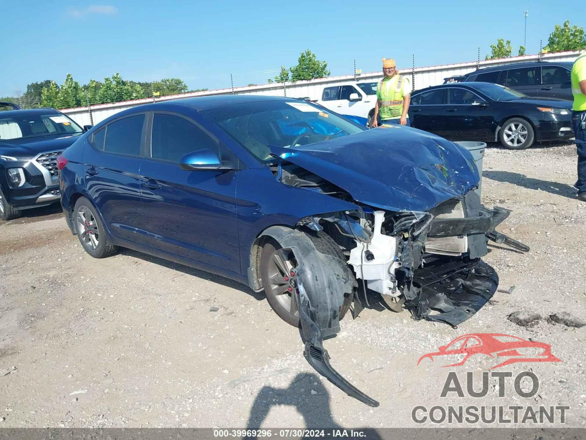 HYUNDAI ELANTRA 2018 - 5NPD84LF4JH245261