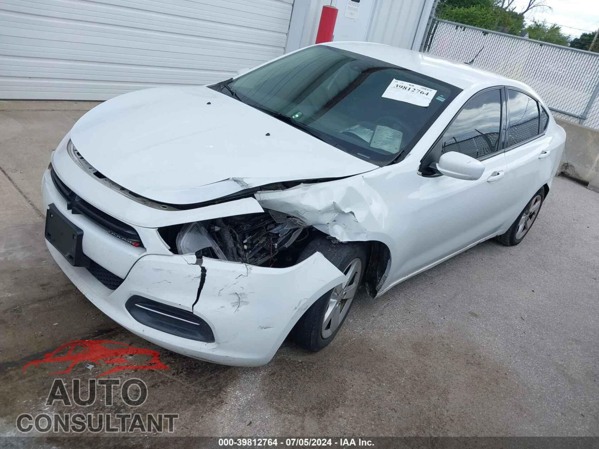 DODGE DART 2016 - 1C3CDFBA5GD604998