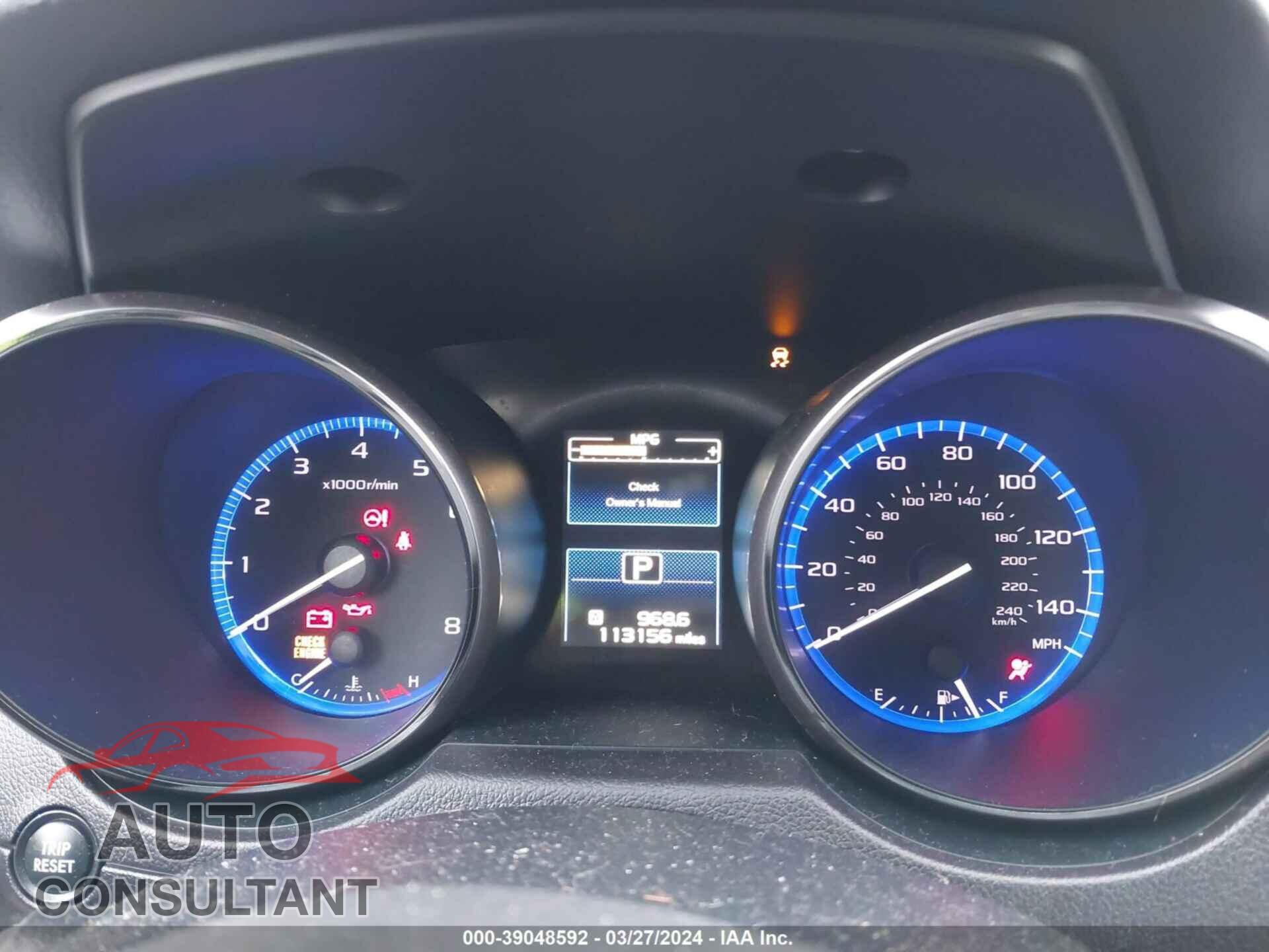 SUBARU OUTBACK 2016 - 4S4BSAJC2G3242536