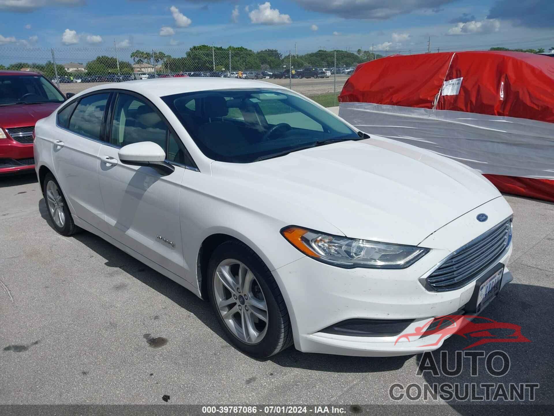 FORD FUSION HYBRID 2018 - 3FA6P0UUXJR101010
