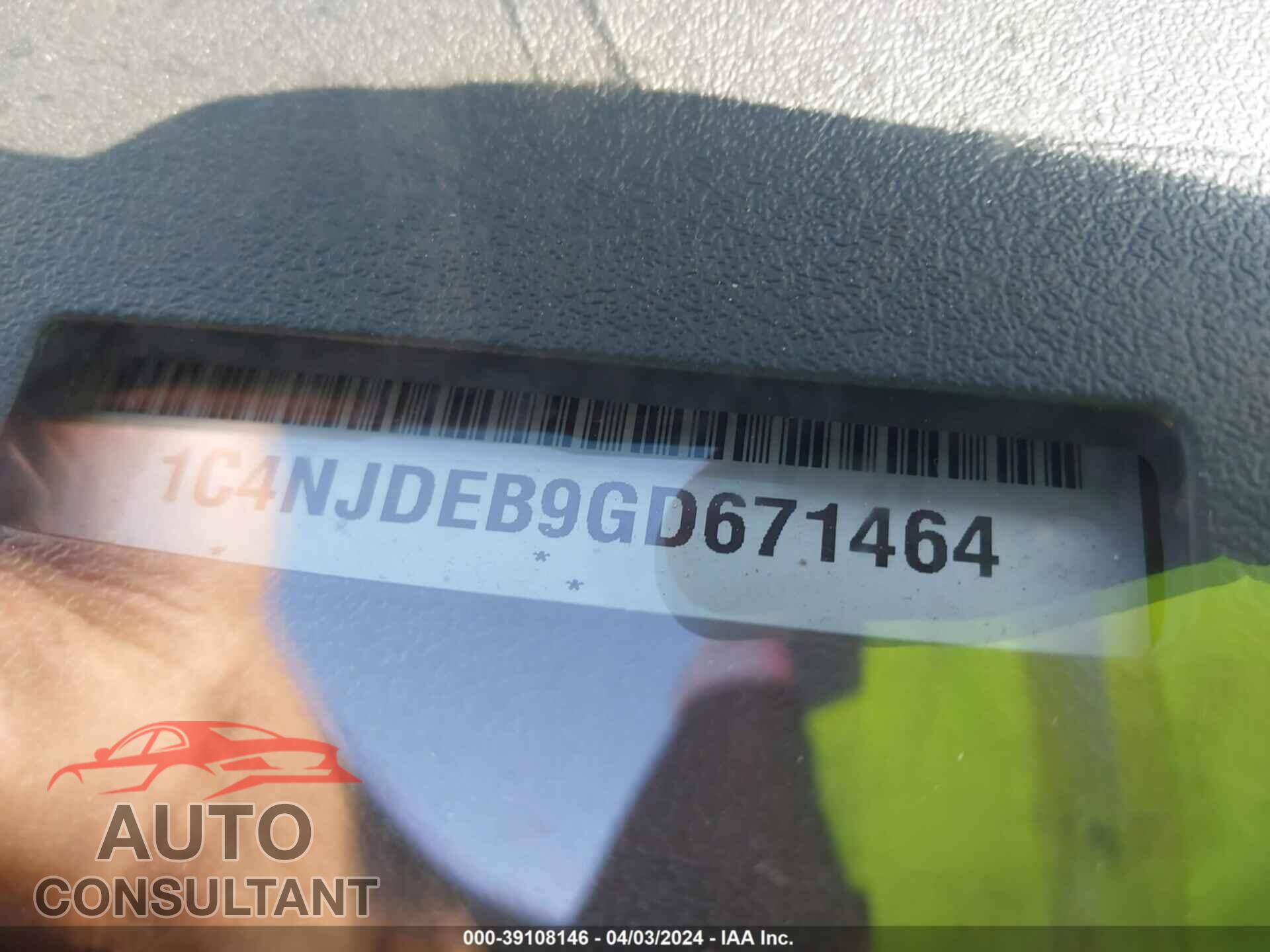 JEEP COMPASS 2016 - 1C4NJDEB9GD671464