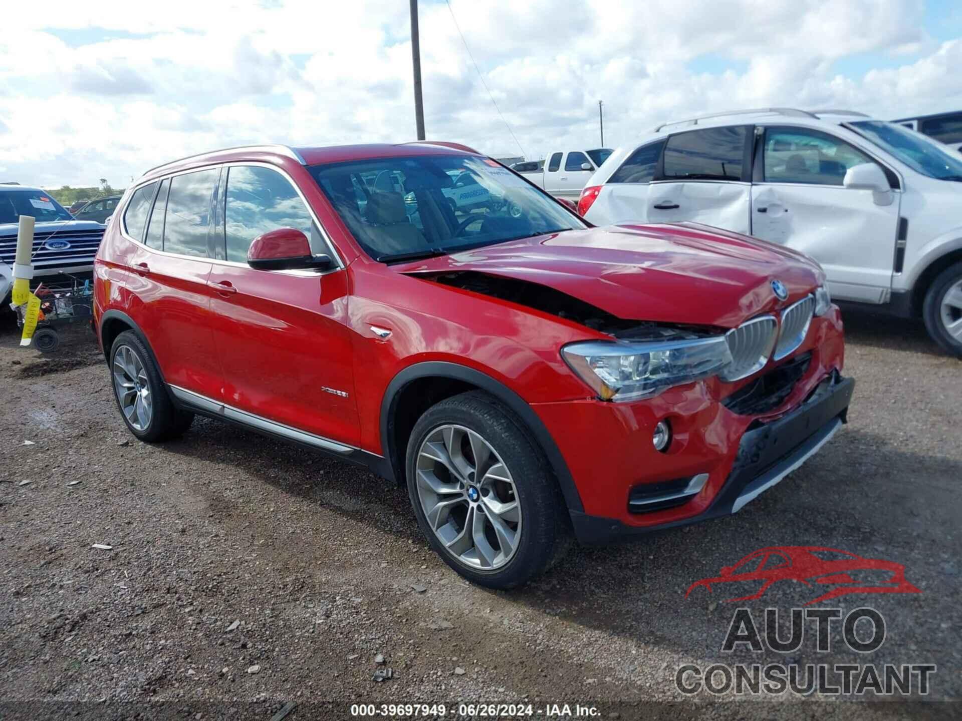 BMW X3 2016 - 5UXWX9C58G0D70450