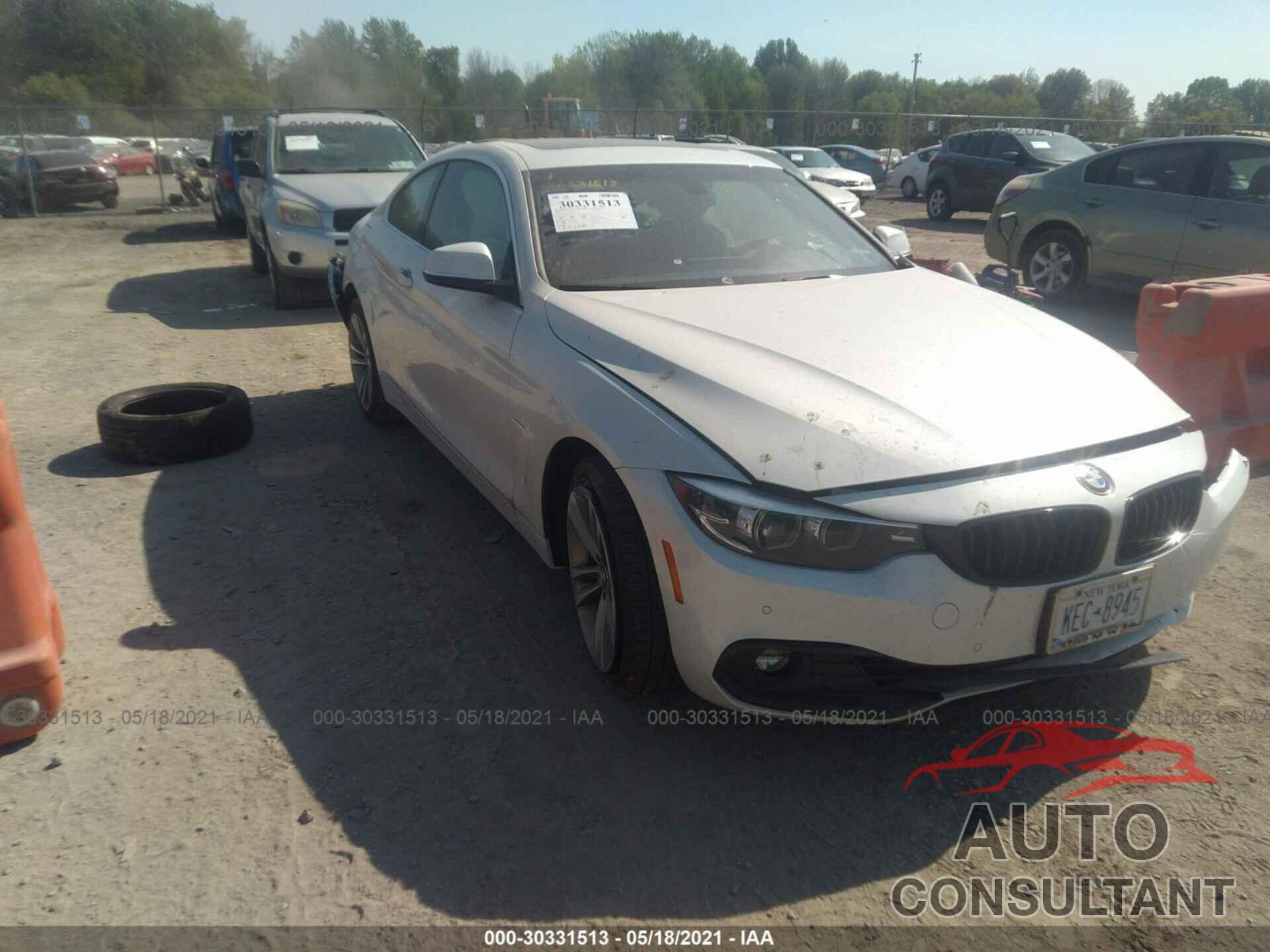 BMW 4 SERIES 2018 - WBA4W5C57JAE43567