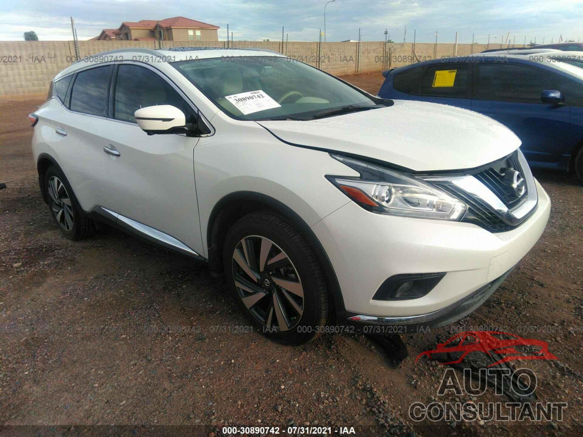 NISSAN MURANO 2018 - 5N1AZ2MG7JN196273