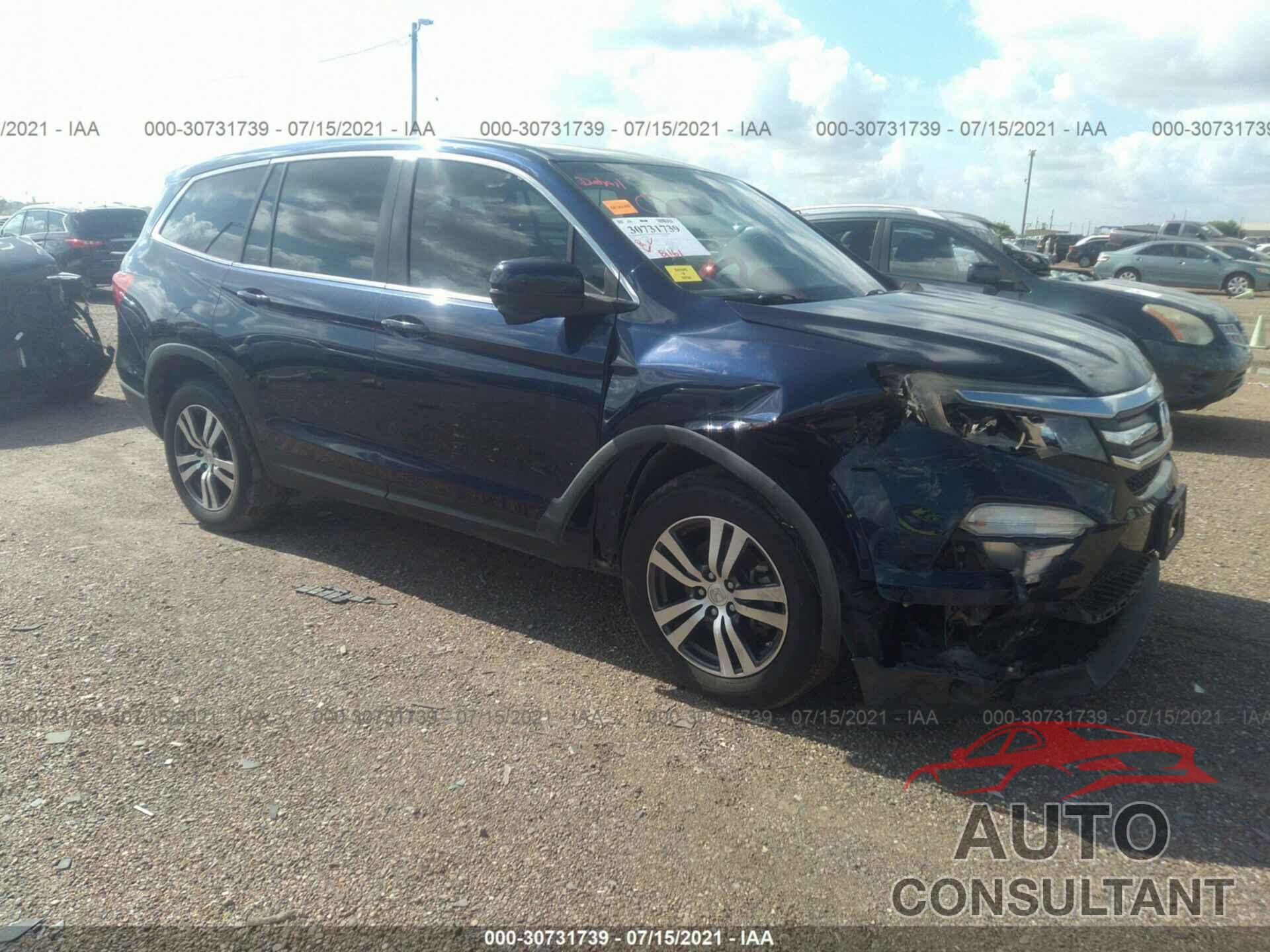 HONDA PILOT 2017 - 5FNYF5H30HB008237