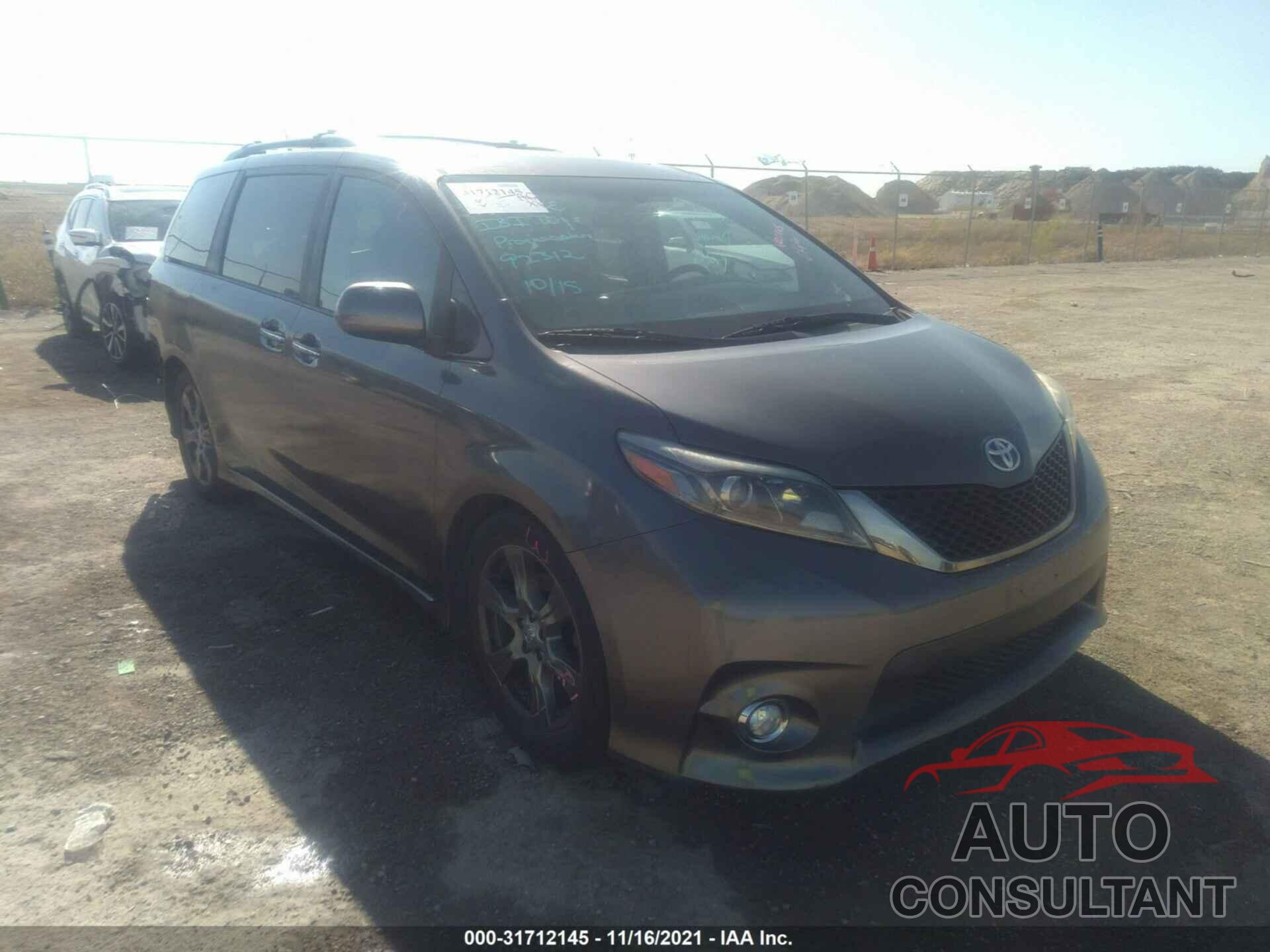 TOYOTA SIENNA 2017 - 5TDXZ3DC5HS816561