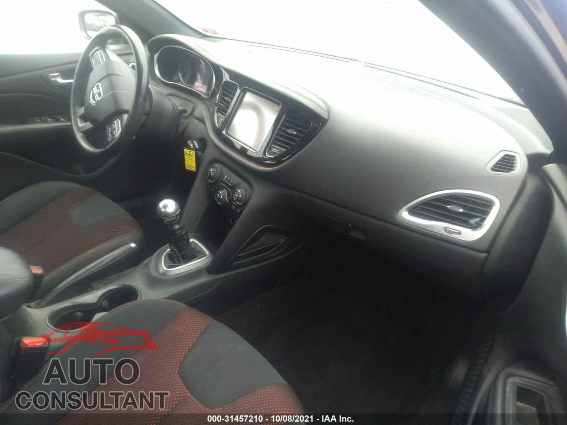 DODGE DART 2016 - 1C3CDFBBXGD585194