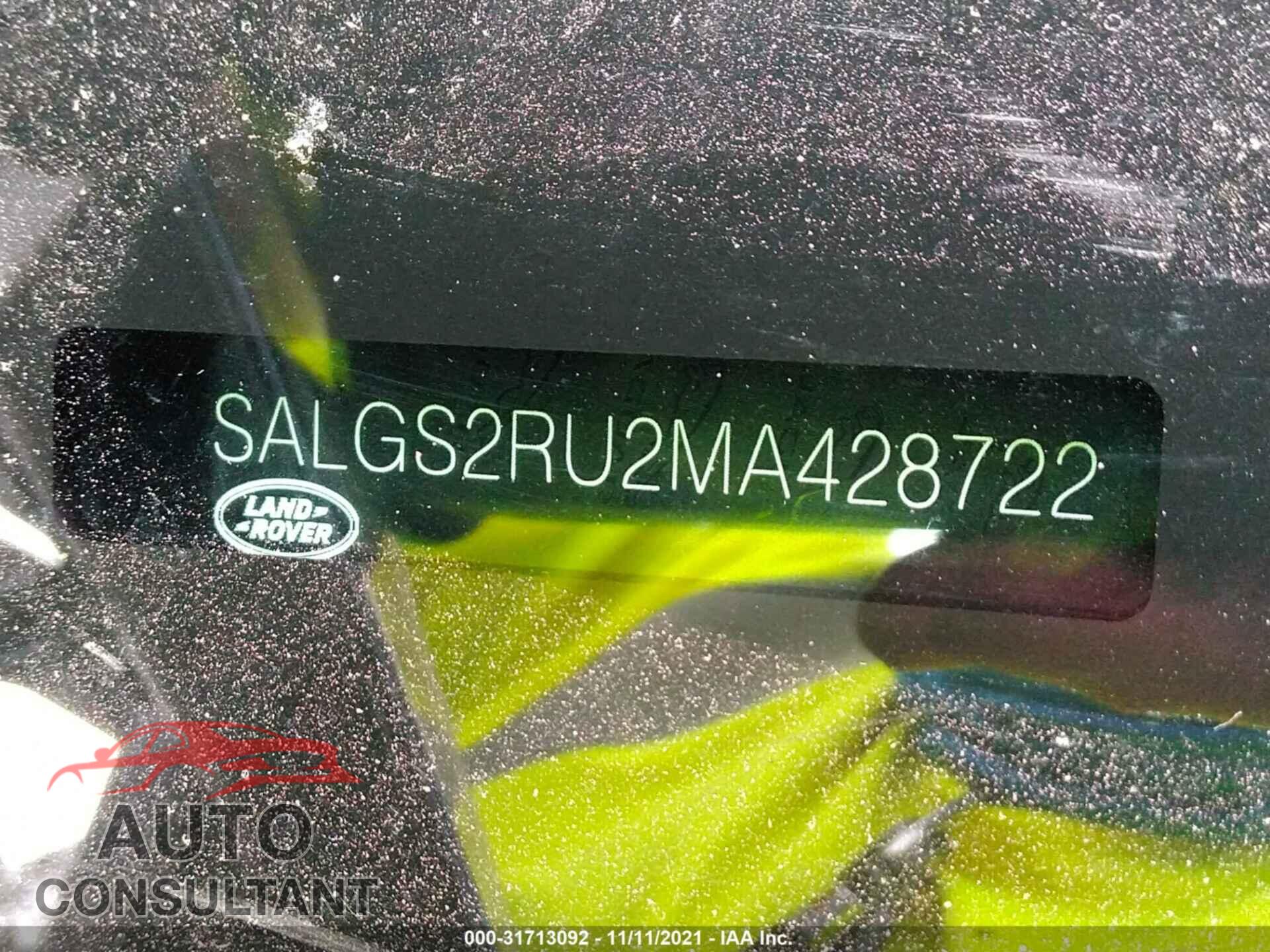 LAND ROVER RANGE ROVER 2021 - SALGS2RU2MA428722