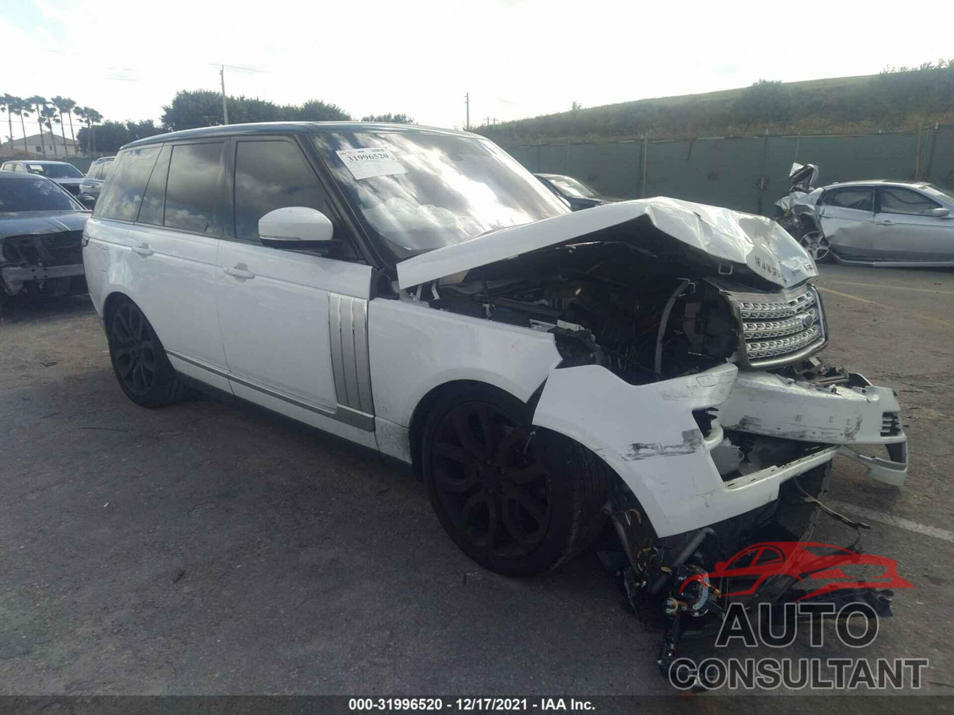 LAND ROVER RANGE ROVER 2016 - SALGS2EF3GA299269