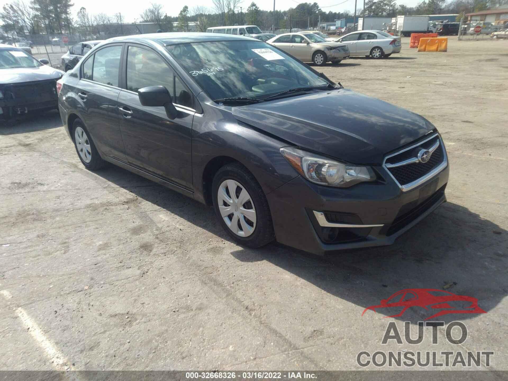 SUBARU IMPREZA SEDAN 2016 - JF1GJAA67GH021336
