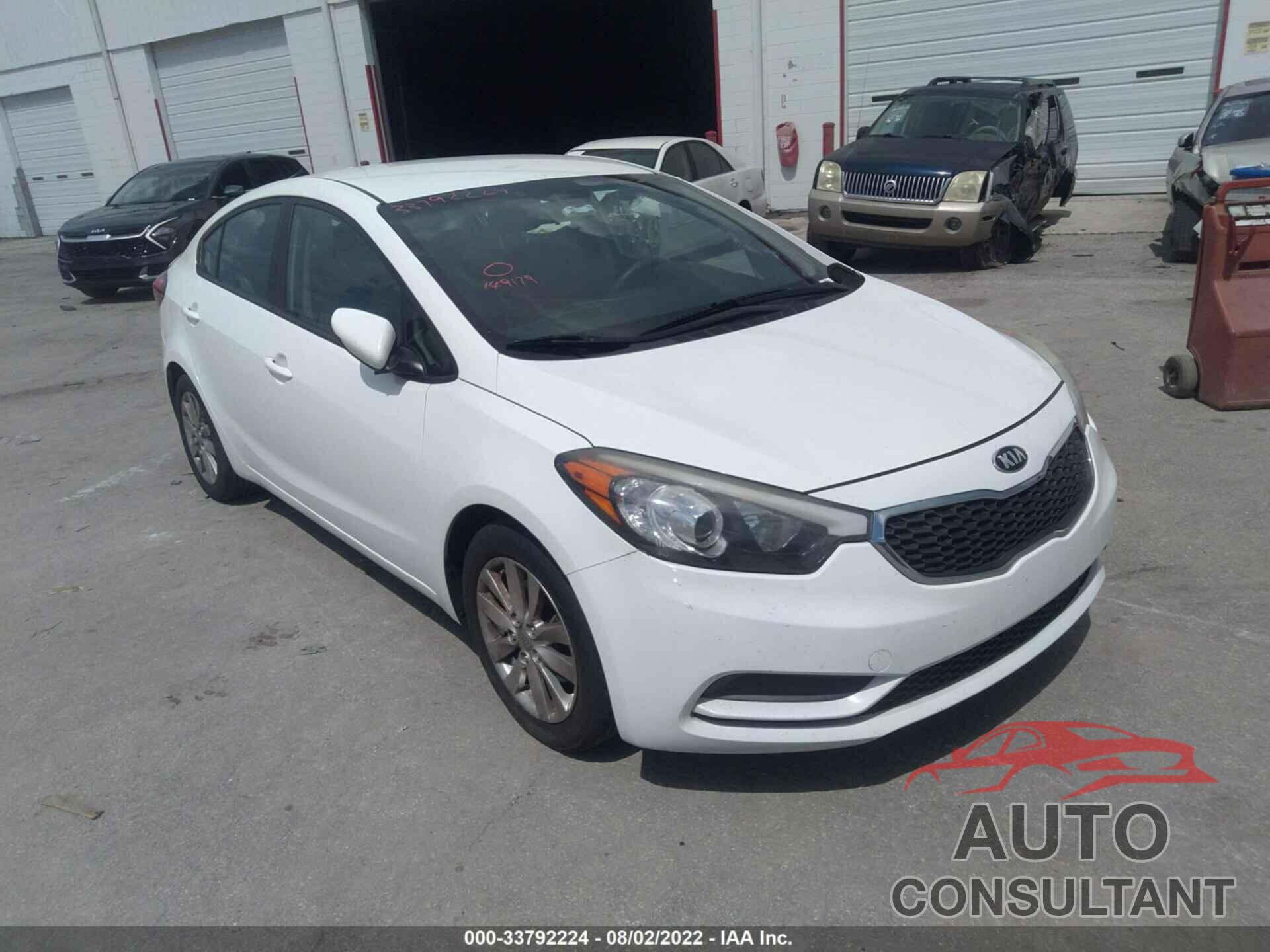 KIA FORTE 2016 - KNAFK4A66G5605858