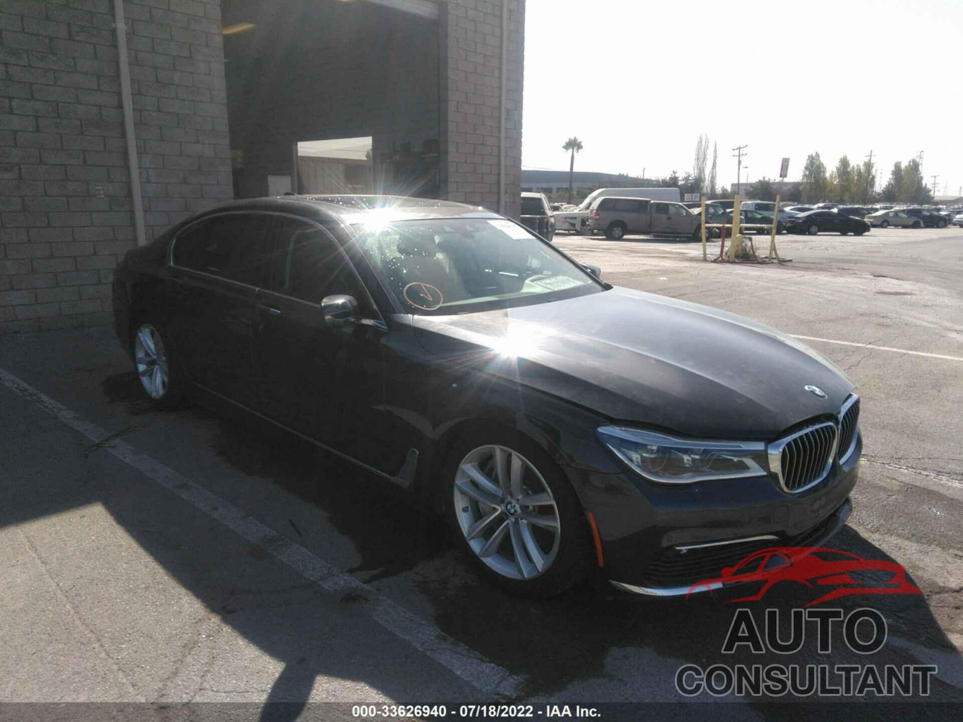 BMW 7 SERIES 2016 - WBA7F0C57GGM20759