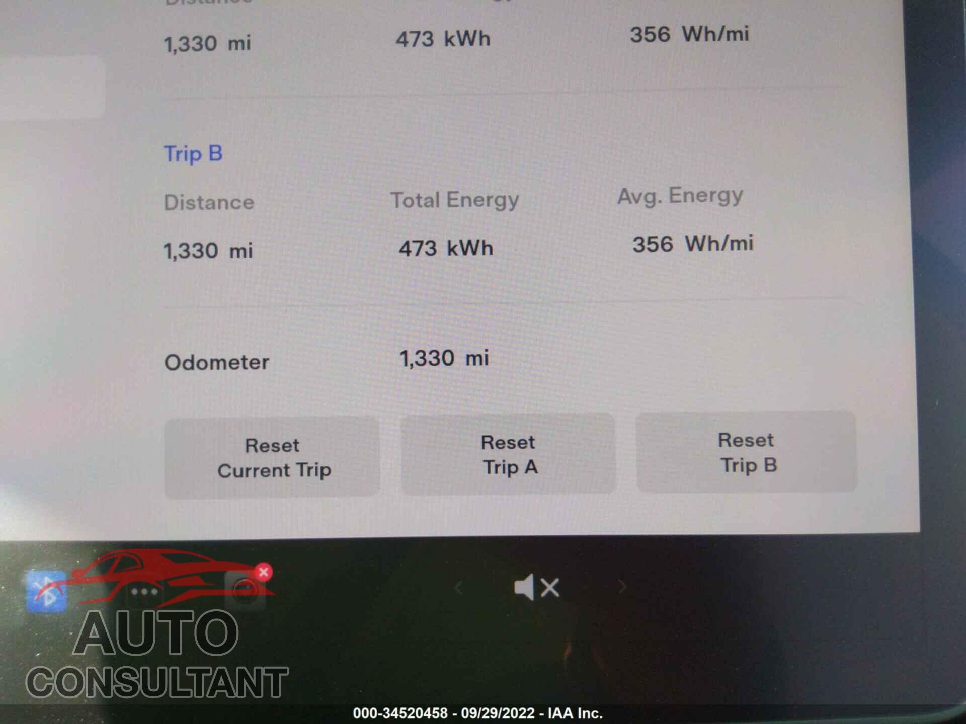 TESLA MODEL 3 2022 - 5YJ3E1EC0NF237944
