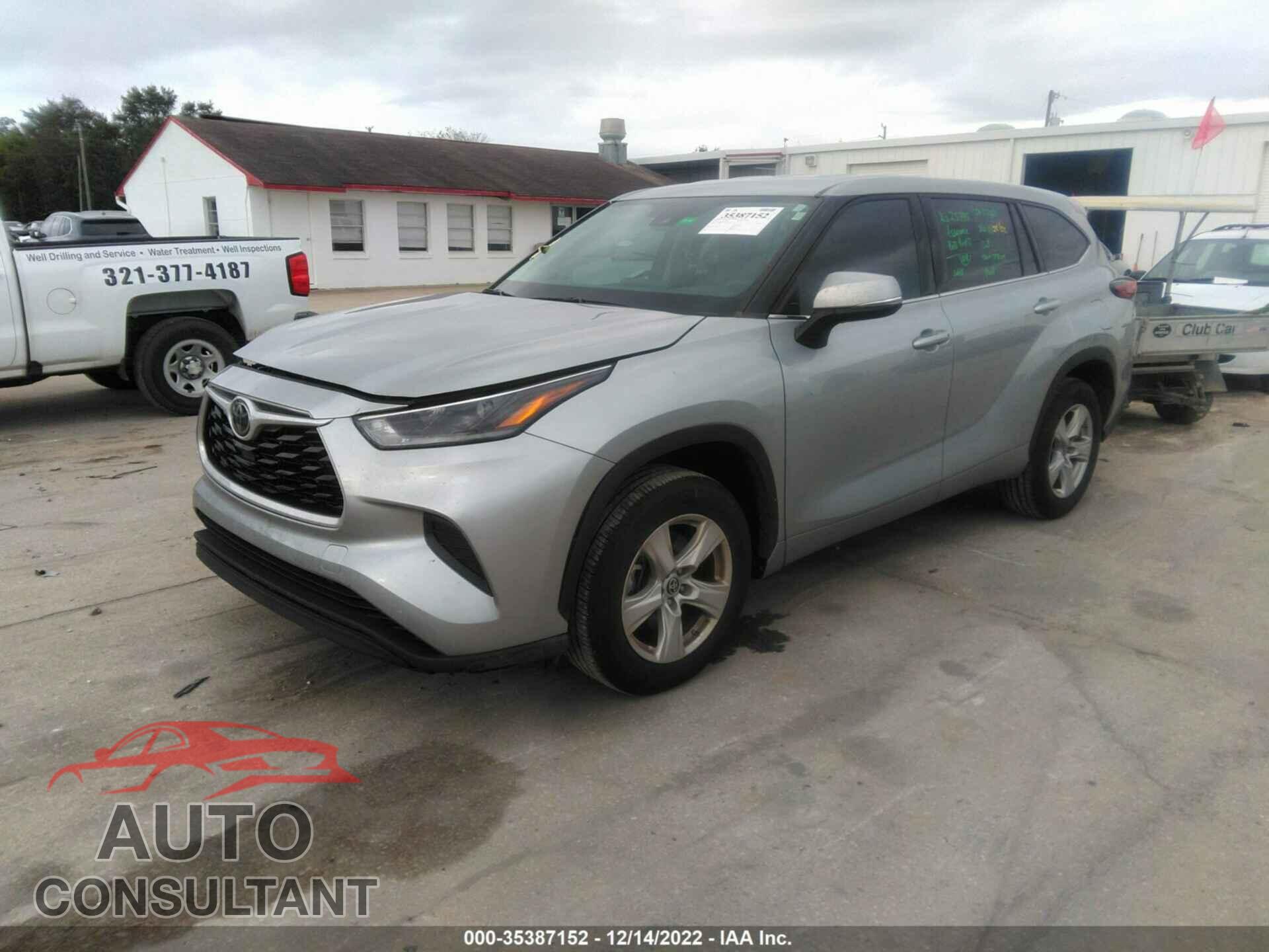 TOYOTA HIGHLANDER 2021 - 5TDCZRAH2MS522191
