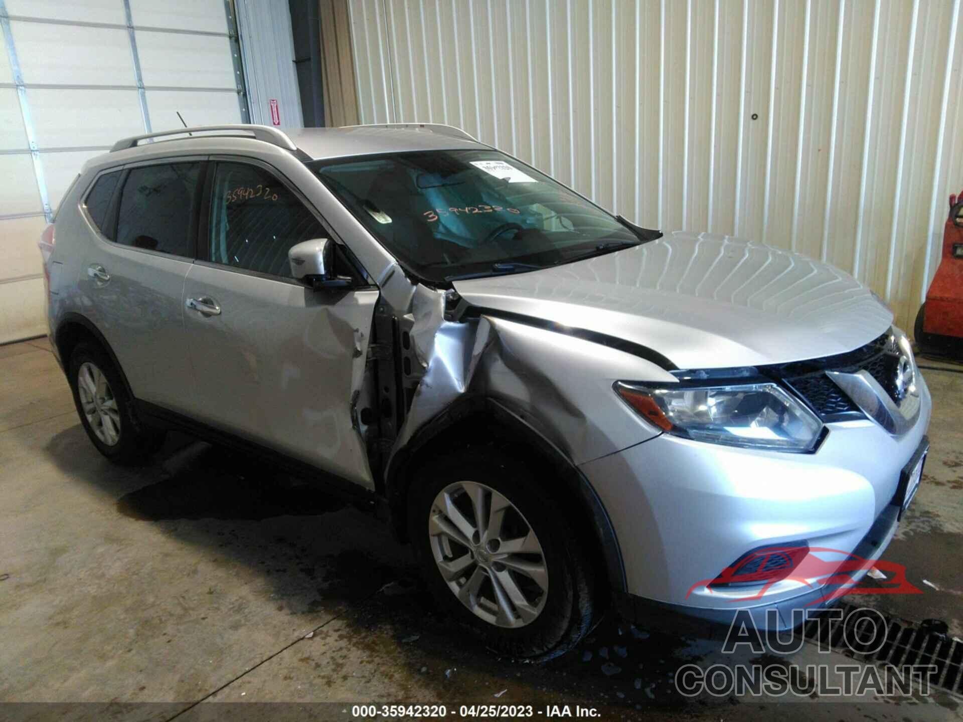 NISSAN ROGUE 2016 - KNMAT2MV1GP734564