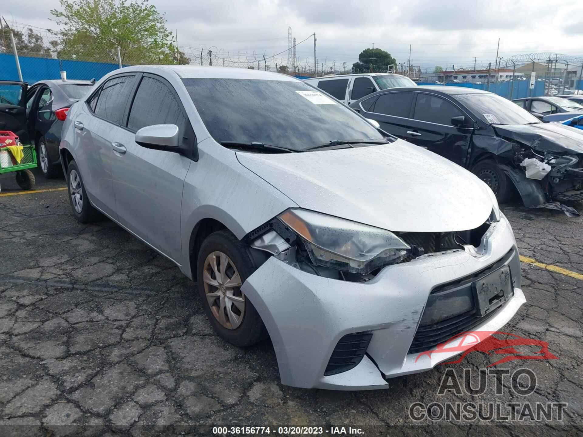 TOYOTA COROLLA 2016 - 5YFBURHE8GP476501