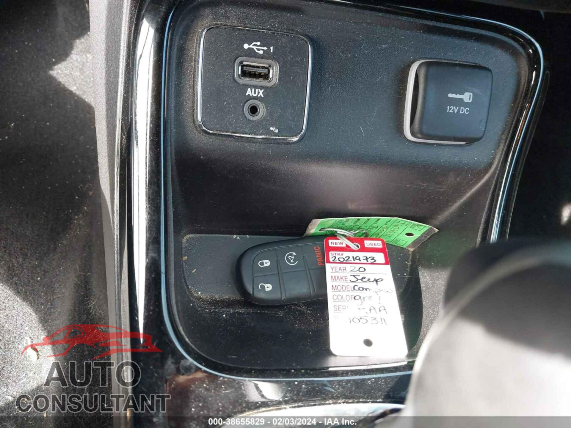 JEEP COMPASS 2020 - 3C4NJCCB2LT105311