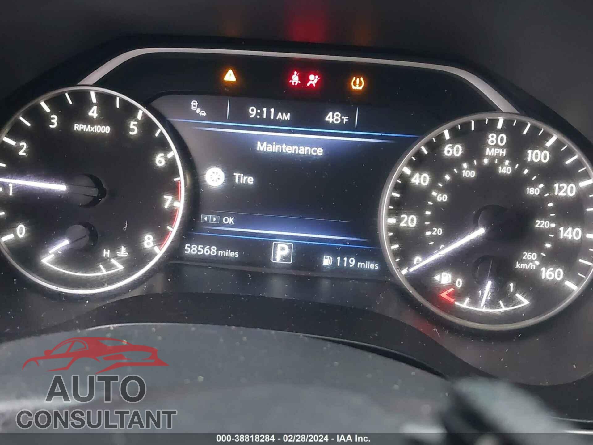 NISSAN MAXIMA 2017 - 1N4AA6AP1HC424898