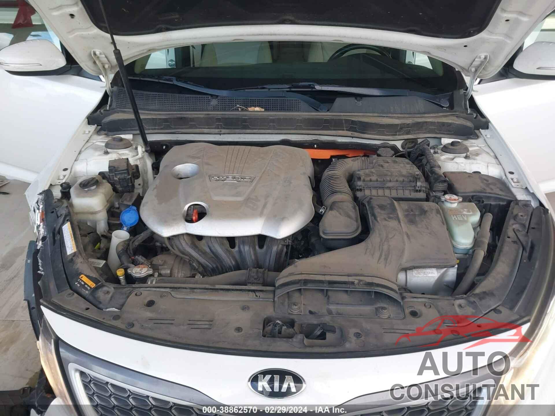 KIA OPTIMA HYBRID 2016 - KNAGN4AD9G5093166