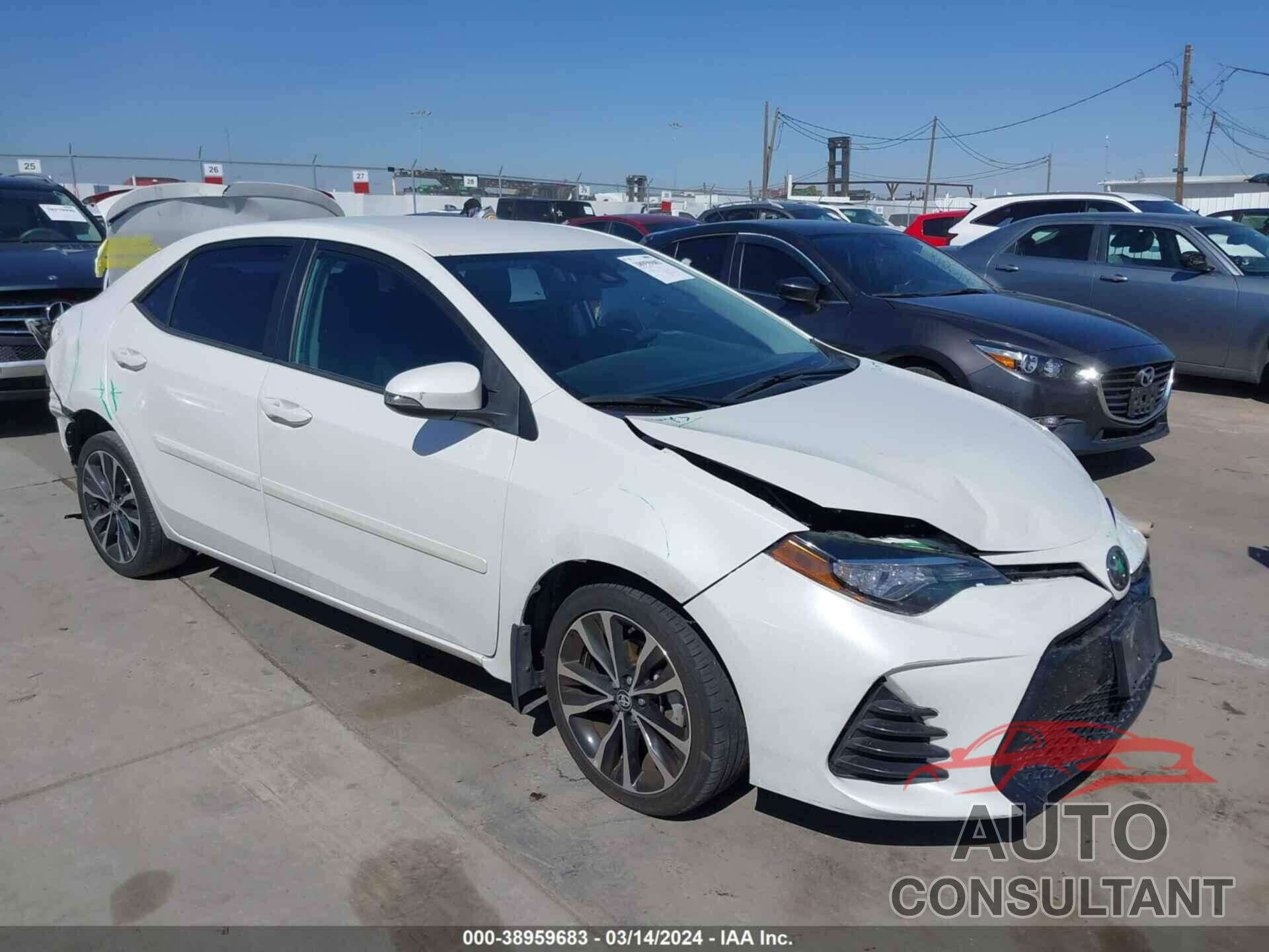 TOYOTA COROLLA 2019 - 5YFBURHE2KP899034
