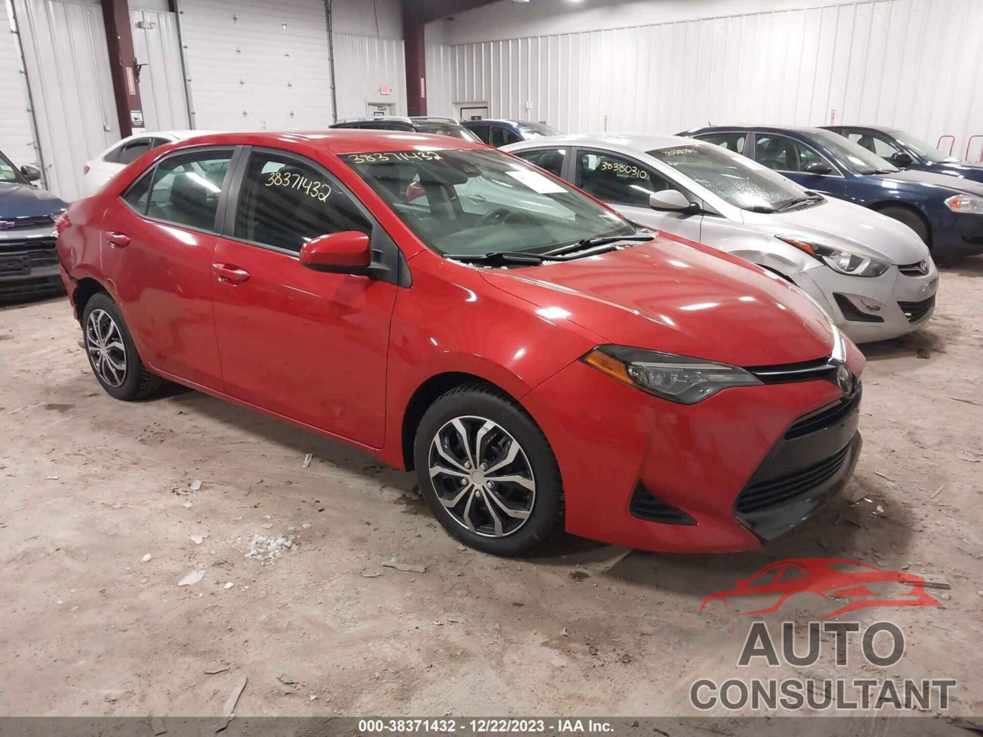 TOYOTA COROLLA 2019 - 2T1BURHE6KC161138