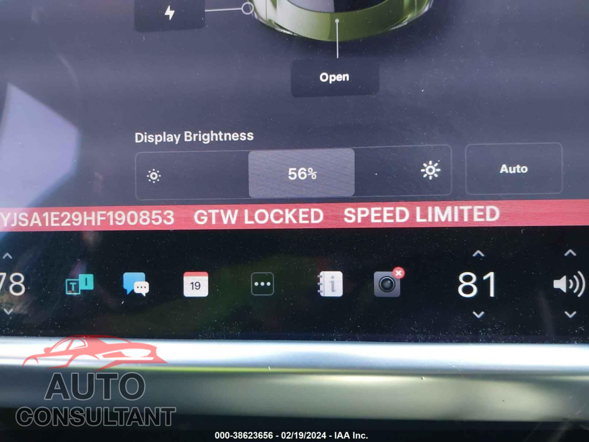 TESLA MODEL S 2017 - 5YJSA1E29HF190853