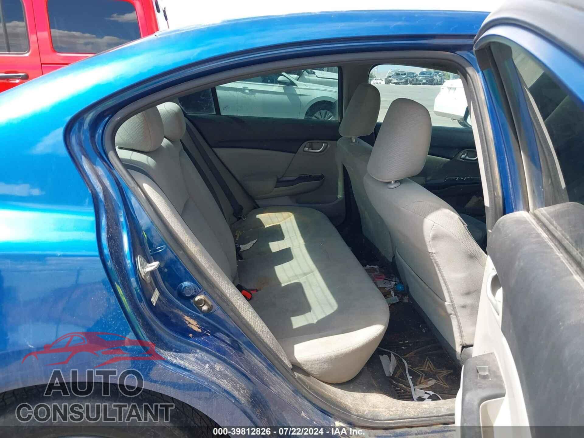 HONDA CIVIC 2013 - 19XFB2F50DE078083