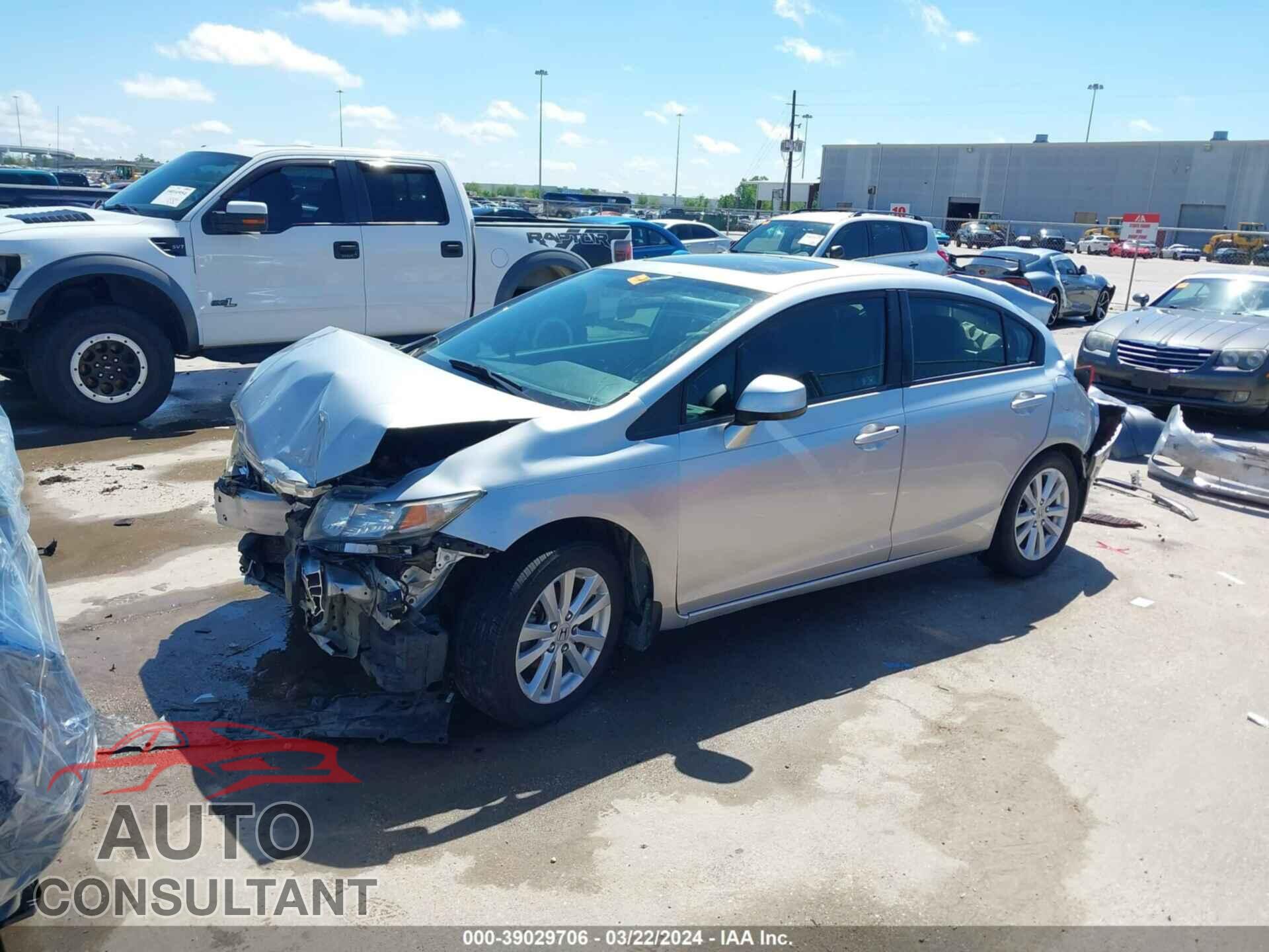 HONDA CIVIC 2012 - 2HGFB2F8XCH319176