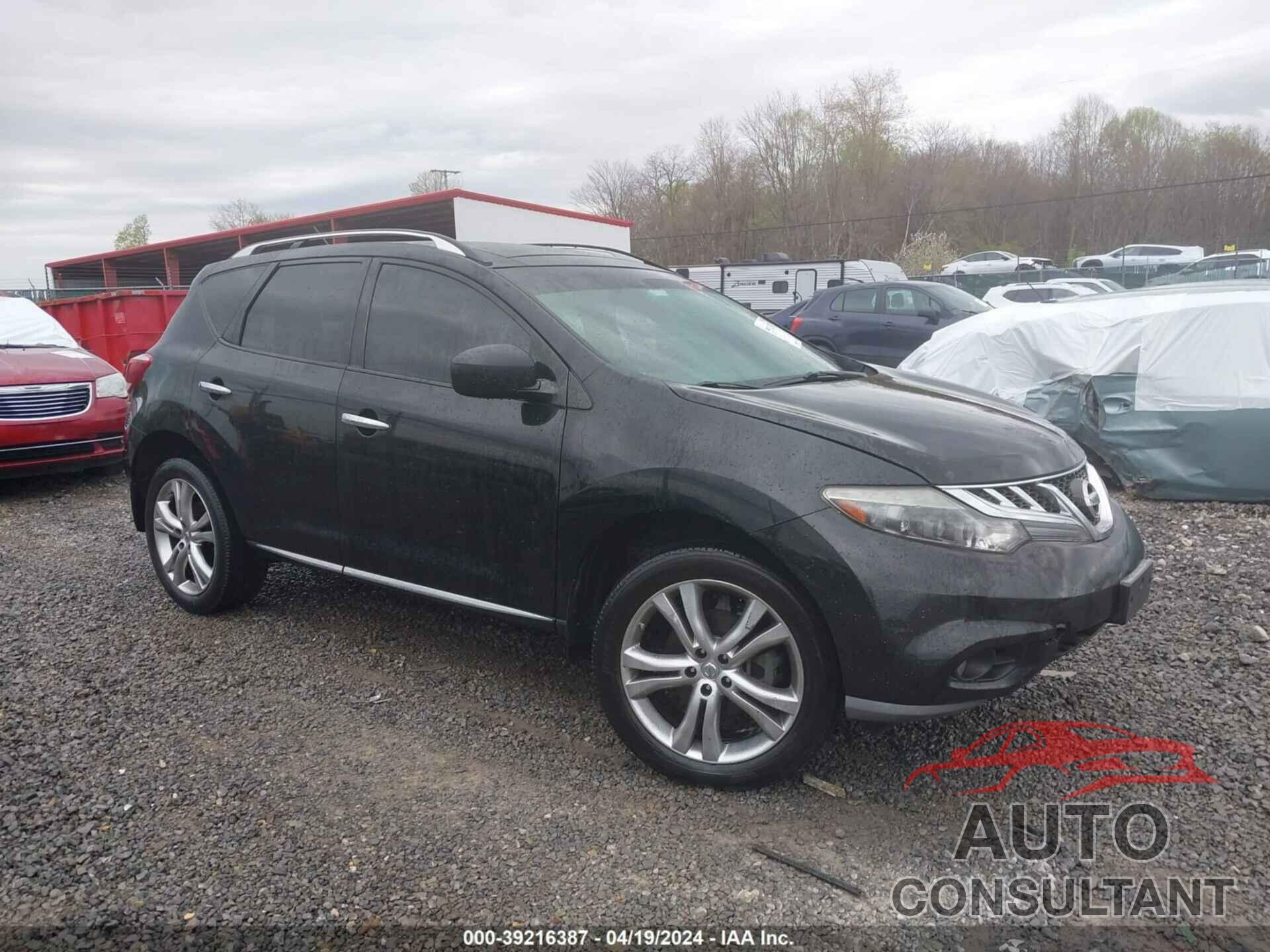 NISSAN MURANO 2011 - JN8AZ1MW3BW179444