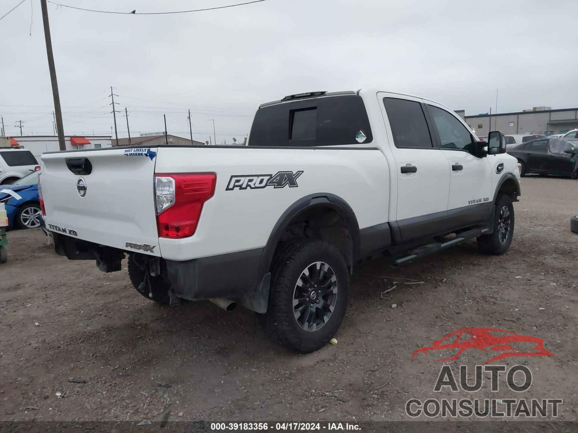 NISSAN TITAN XD 2017 - 1N6AA1F40HN510393