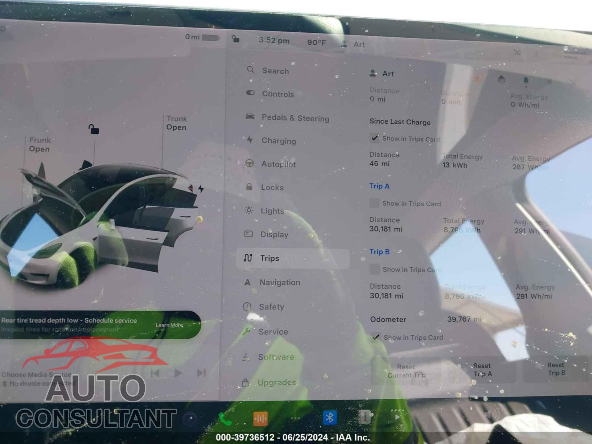 TESLA MODEL Y 2021 - 5YJYGDEEXMF233059