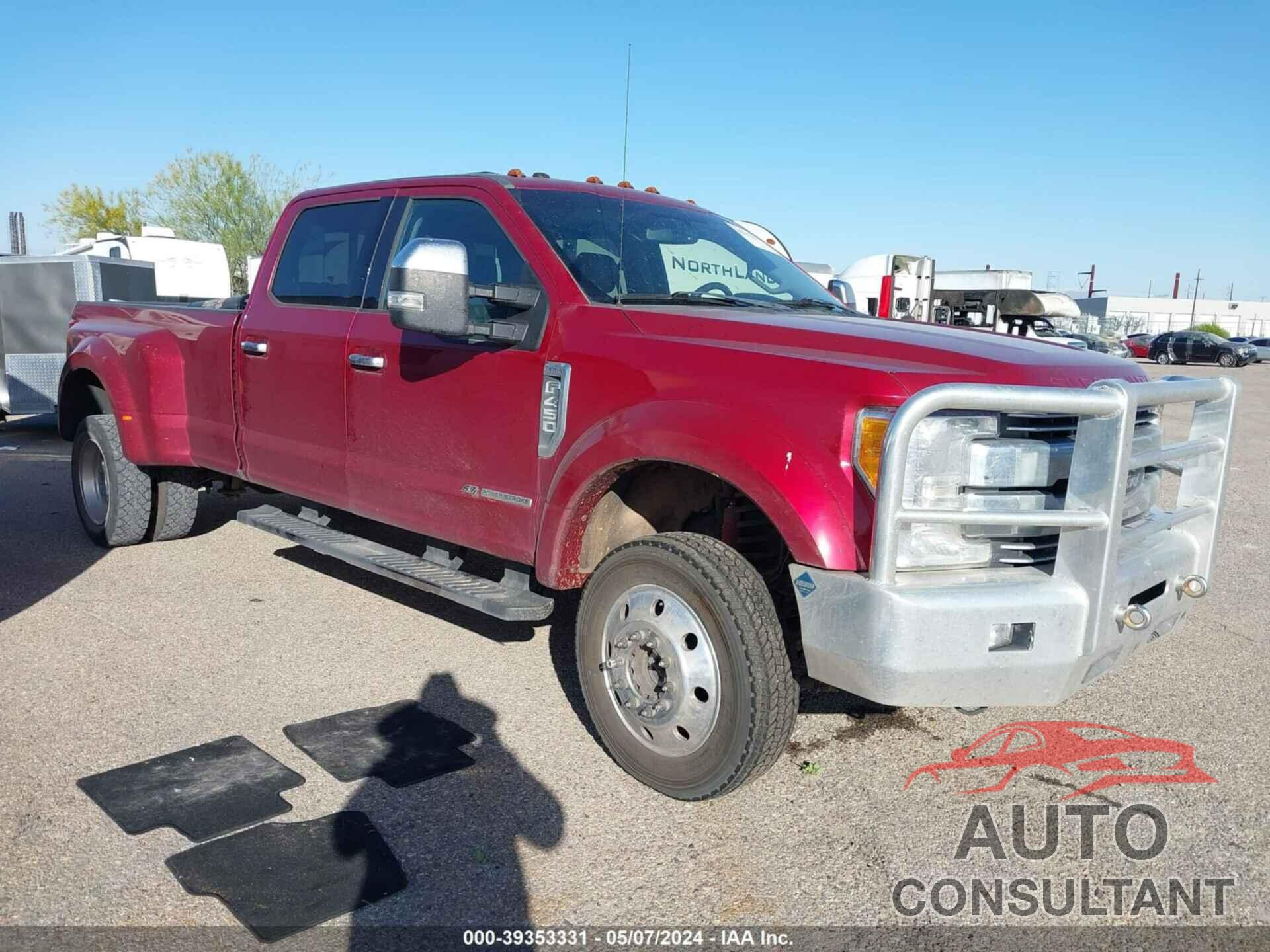 FORD F450 2017 - 1FT8W4DT1HEC43747