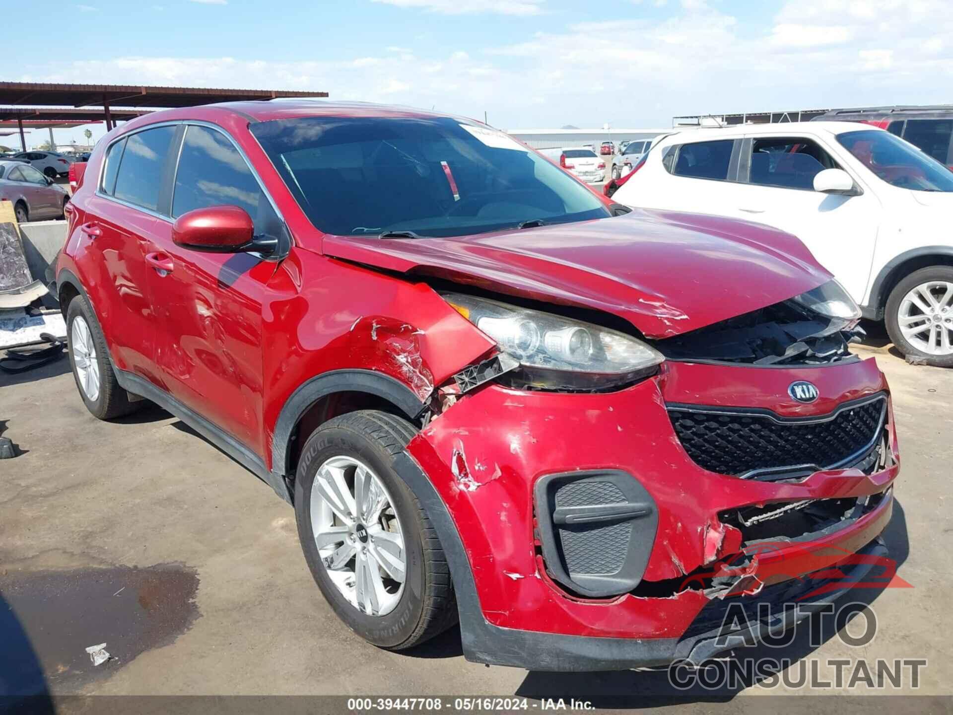 KIA SPORTAGE 2017 - KNDPM3AC0H7110787
