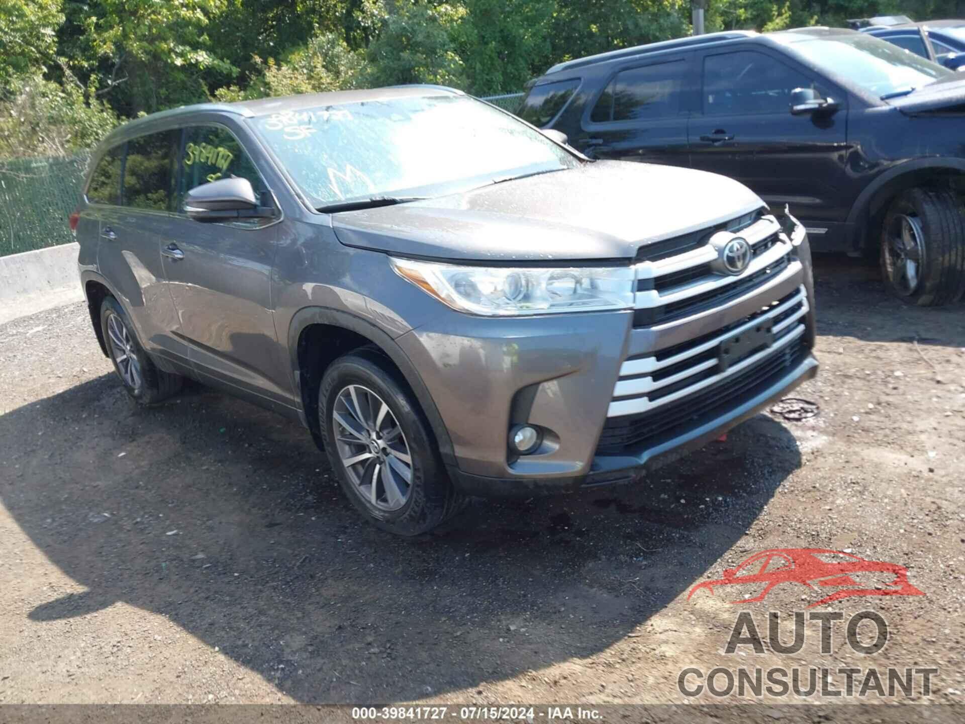 TOYOTA HIGHLANDER 2017 - 5TDJZRFH6HS515329